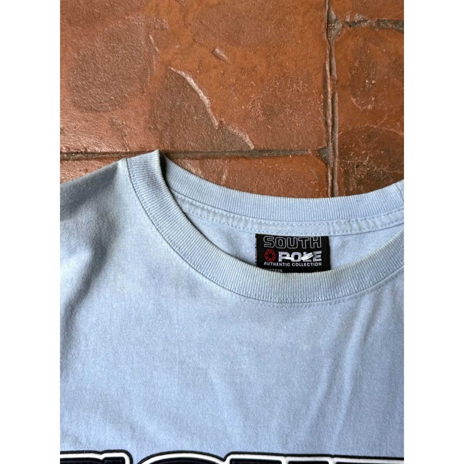 Southpole VINTAGE South Pole Spellout T-Shirt Large Blue 90s Hip Hop Graphic Print Crew Neck Men Boys Size US L / EU 52-54 / 3 - 5 Thumbnail