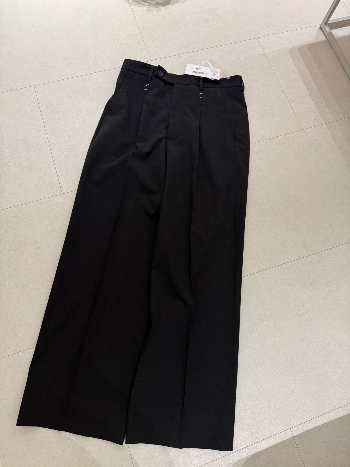 MM6 MM6 Stapled wool wide leg Trouser Size US 31 - 1 Thumbnail