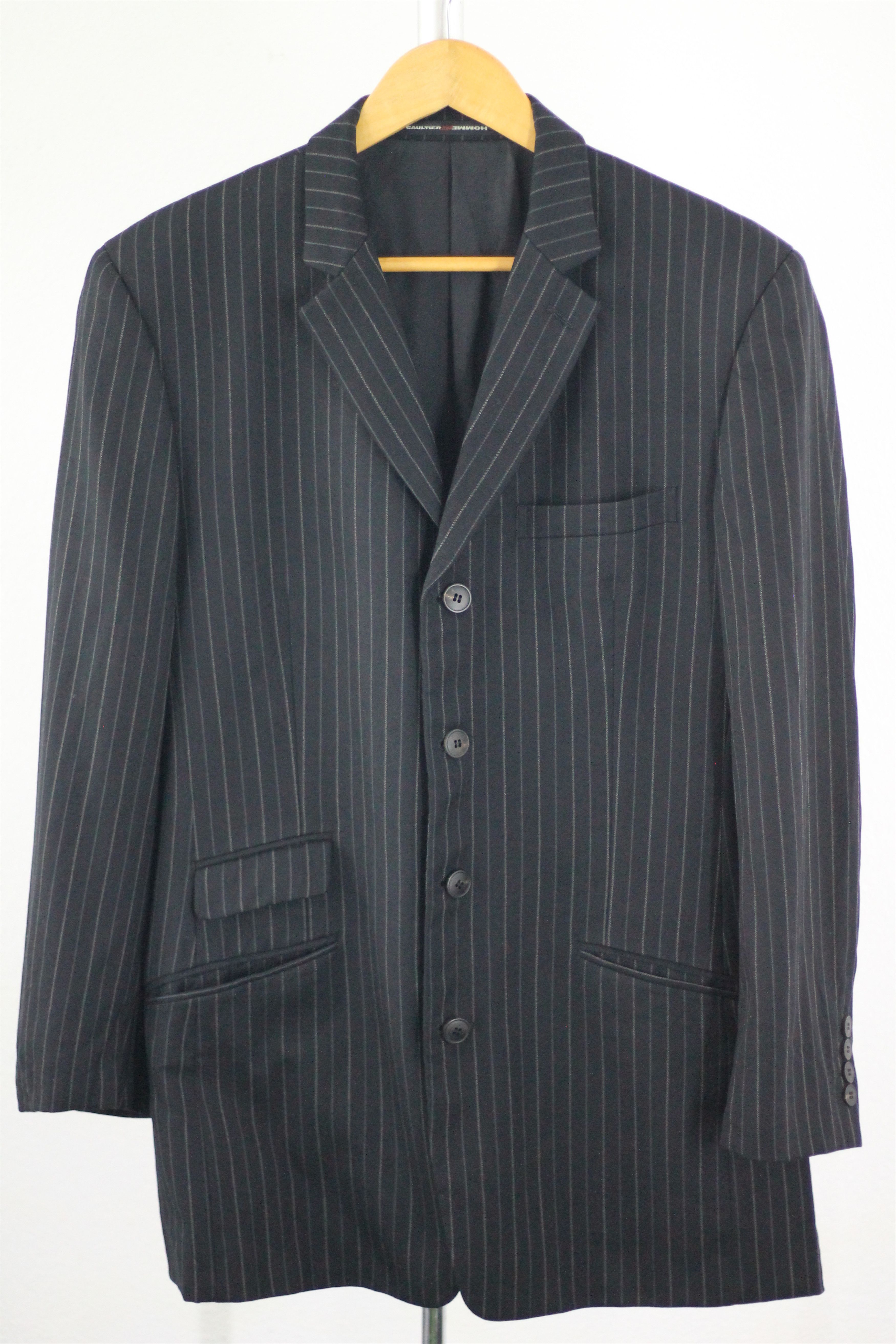 Gaultier Homme Objet × Jean Paul Gaultier Vintage Object Gaultier Jean Paul Stripe Blazer Jacket Size US M / EU 48-50 / 2 - 2 Thumbnail