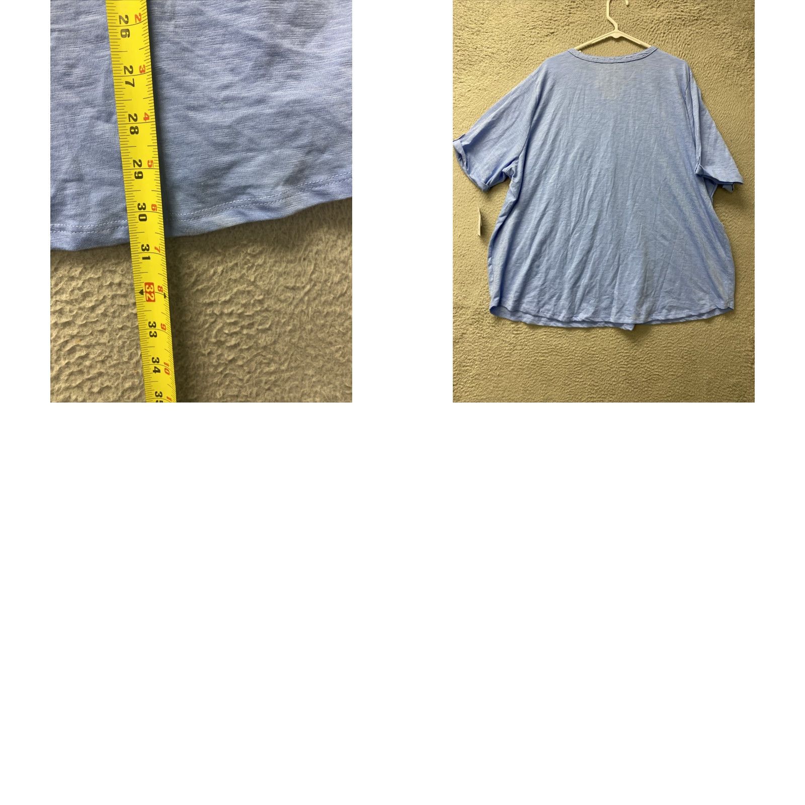 Croft & Barrow VINTAGE? No. Croft & Barrow Light Blue Short Sleeve Top 3XL Women Adult Regular NWT Size 3XL Blue Basic Shirt/Top Womens Size 40" / US 18 - 8 Thumbnail