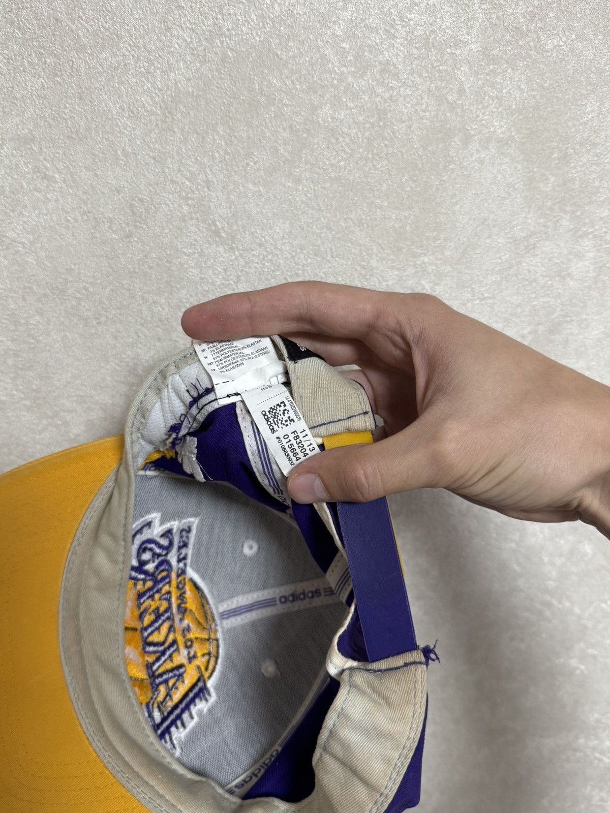 Adidas 🏀Vintage Adidas NBA Los Angeles Lakers cap hat basketball Size ONE SIZE - 10 Thumbnail