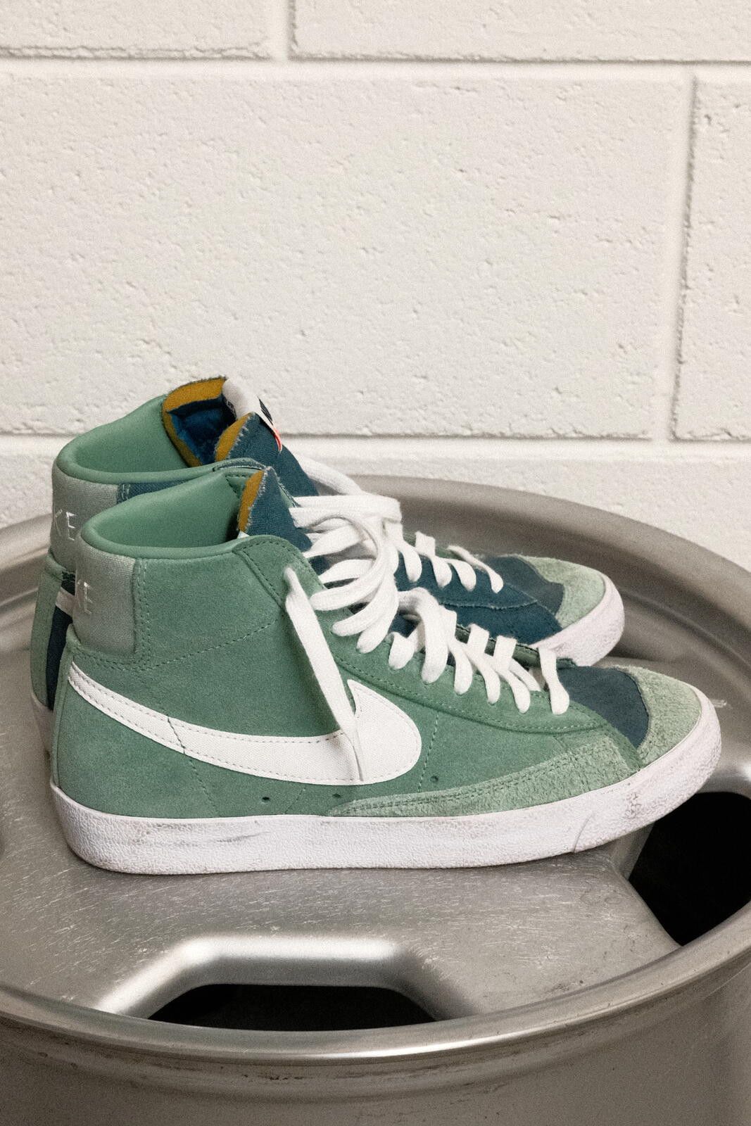 Nike Nike Blazer Mid Vintage Suede Sneakers Green Blue US 7 M Size US 7.5 / IT 37.5 - 2 Thumbnail