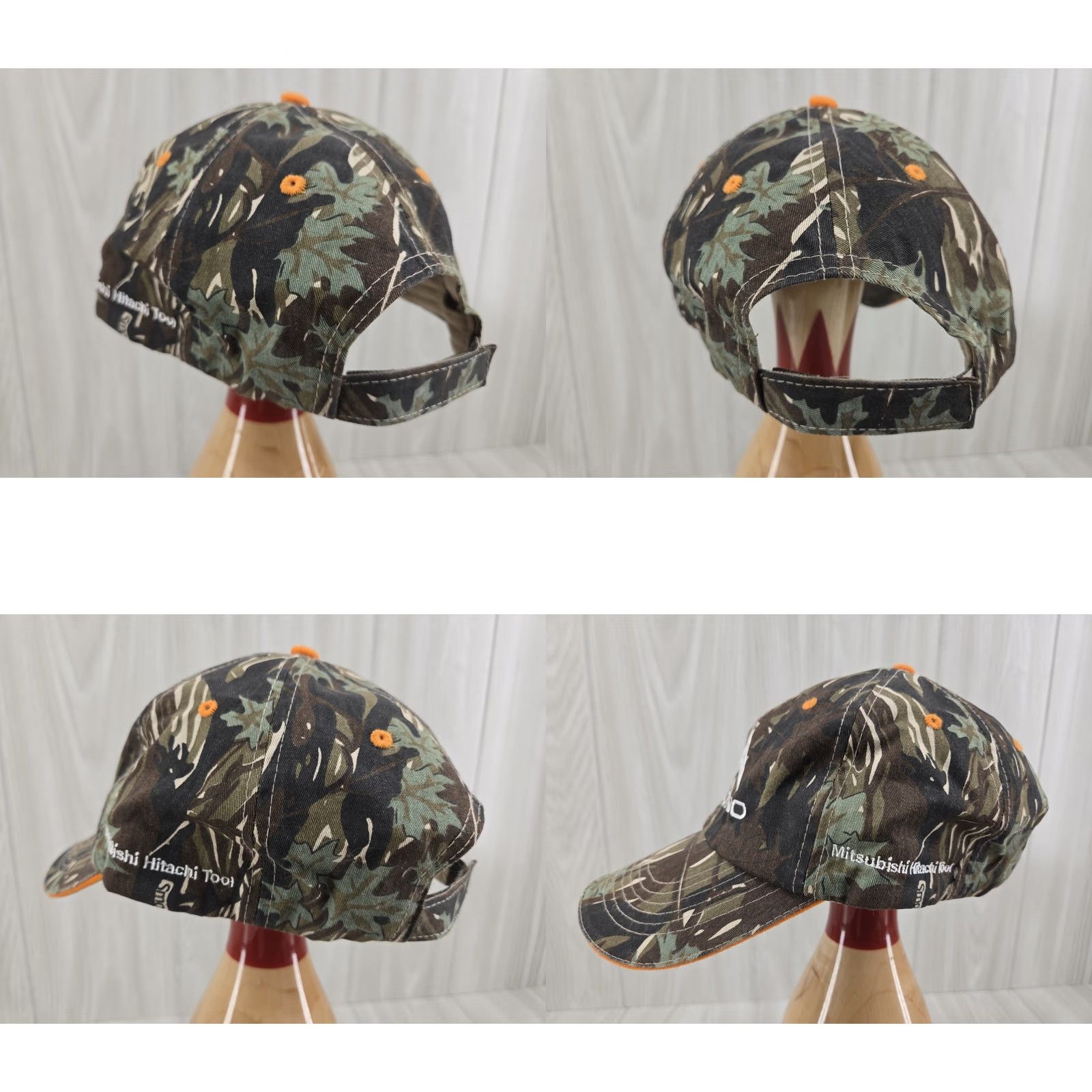 Logo 7 Hit Wear Moldino Mitsubishi Hitachi Hat Men Tool Smokey Branch Camo White Logo Adjustable Trucker Hat Men One Size Camouflage Casual Workwear Size ONE SIZE - 8 Thumbnail