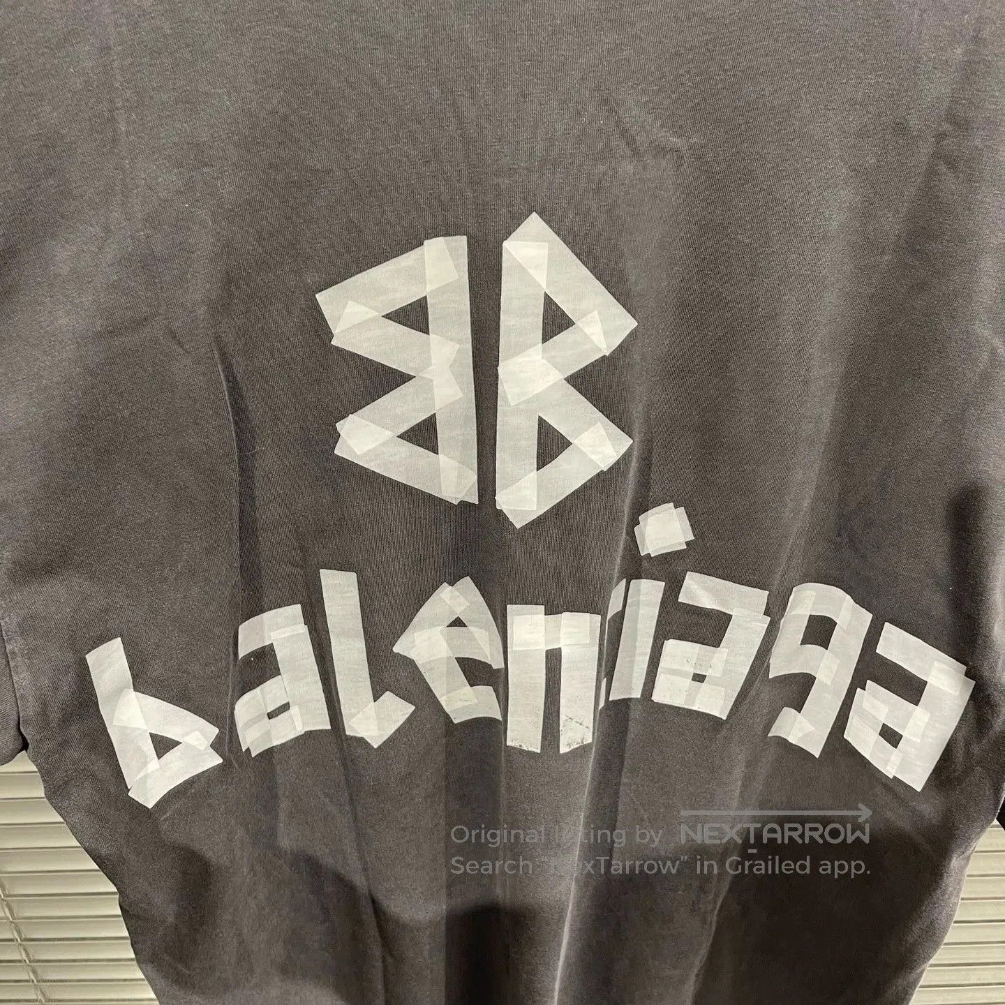Balenciaga Black Oversized Short-Sleeve Graphic Shirt. Size US S / EU 44-46 / 1 - 5 Thumbnail