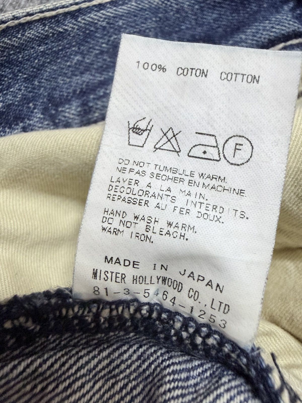 N.Hoolywood Mister Hollywood Two Size Straight Blue Wash Denim Size US 34 / EU 50 - 19 Thumbnail