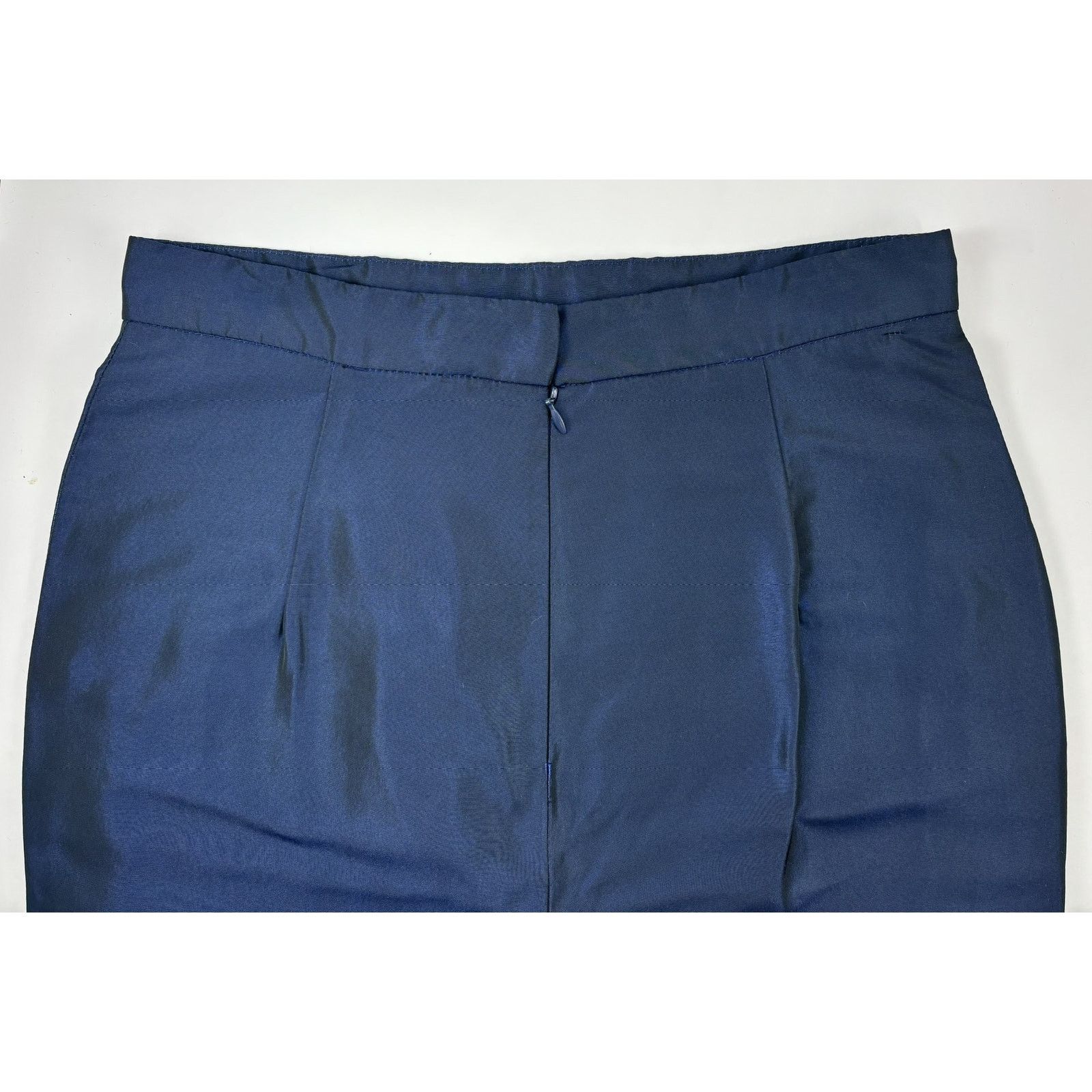 Proenza Schouler Proenza Schouler Navy Blue Silk Skirt 4 Shimmer Metallic Size 27" / US 4 / IT 40 - 5 Thumbnail