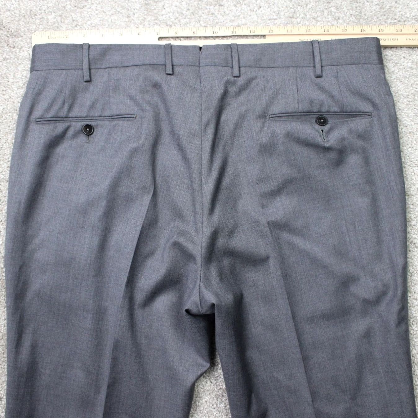 PT Torino PT Torino Dress Pants Mens 38x32 Gray Slim Fit Wool Flat Front Dress Pants Mens Regular Gray PT Torino Size US 38 / EU 54 - 6 Thumbnail