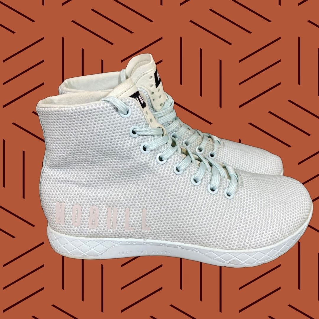 Vintage NOBULL No Bull Mens Womens Mint Green High Top Trainers Super Fabric Athletic Sneaker Size M / US 6-8 / IT 42-44 - 1 Thumbnail