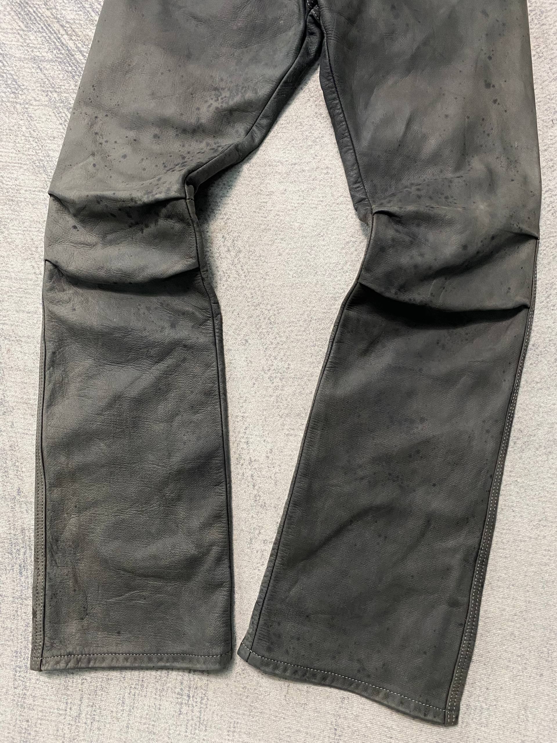 14th Addiction Rare Hyod Vkei Japanese Rock Style Leather Flare Pants Size US 30 / EU 46 - 5 Thumbnail