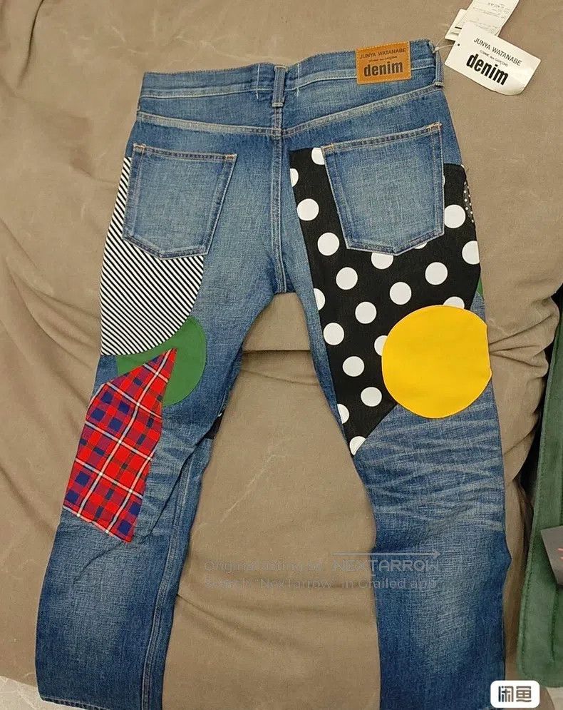 Junya Watanabe Junya Watanabe size S Patchwork denim pants Size 23" - 4 Thumbnail