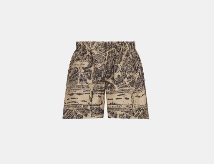 Dior o1w1db10425 351P42A6 Short in Black & Beige Size 30" / US 8 / IT 44 - 1 Thumbnail