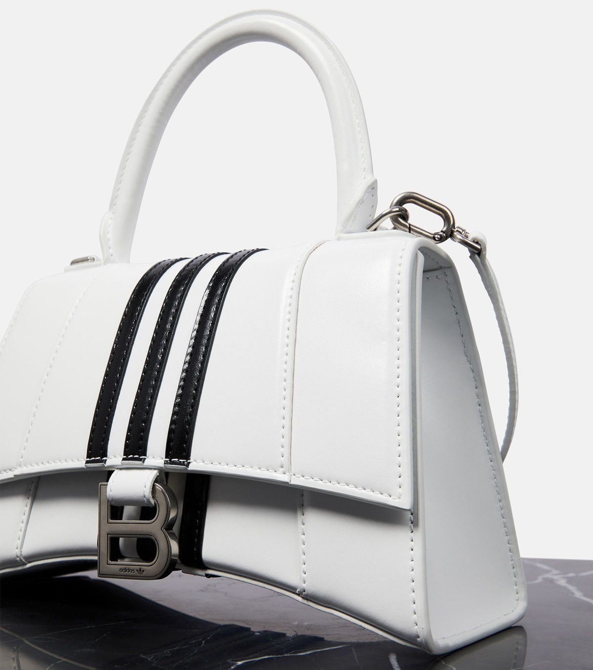 Adidas × Balenciaga 💥LIMITED💥Bale X Adidas Trefoil Leather Small Hourglass Bag Size ONE SIZE - 1 Thumbnail