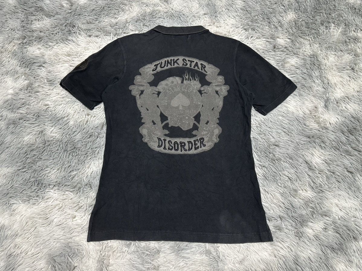 Japanese Brand 🔥Y2K Junk Star Tokyo Black Panther Embroidered Polo Shirt Size US M / EU 48-50 / 2 - 1 Thumbnail