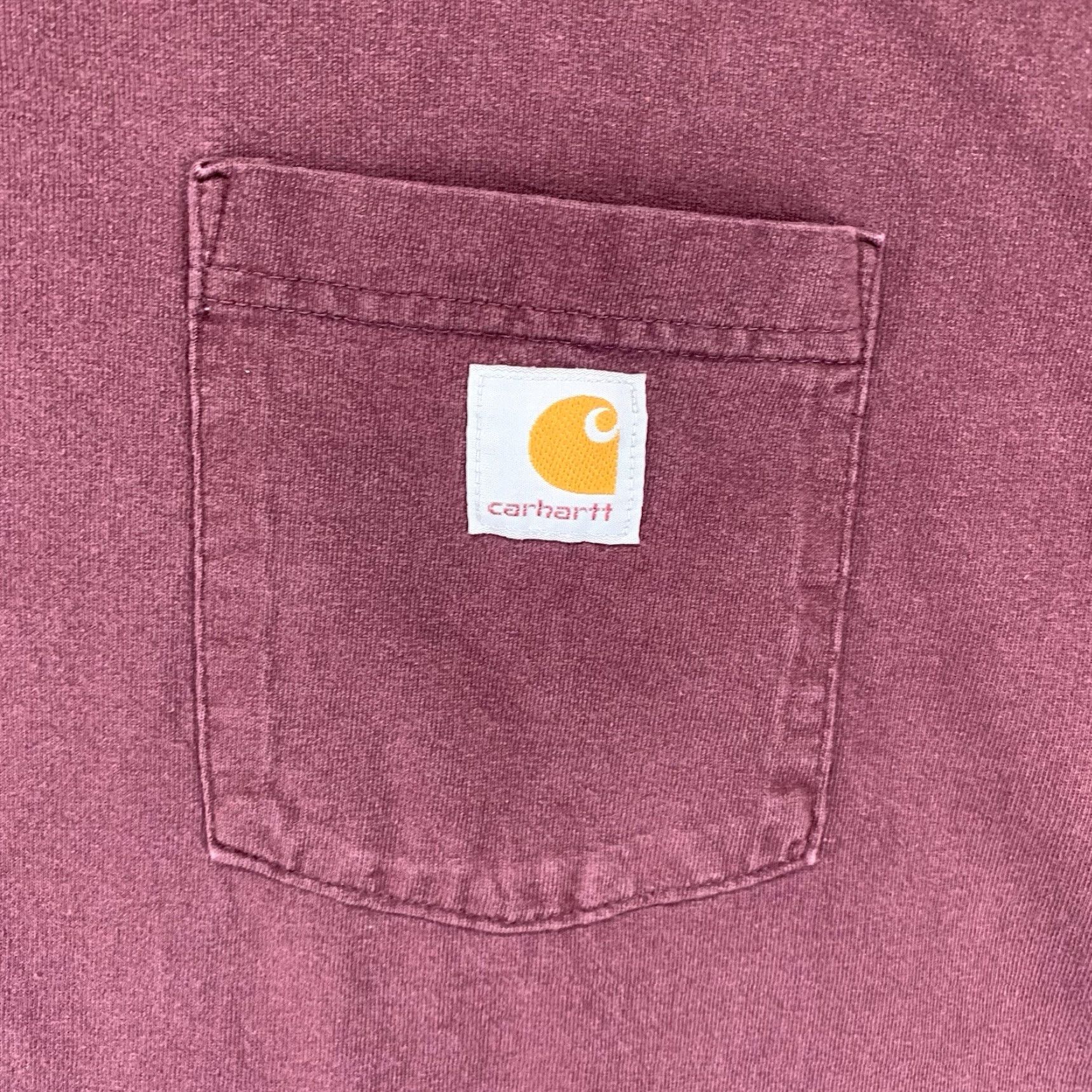 Carhartt Carhartt 2XLT TALL Short Sleeve T-Shirt Mens Crew Neck Cotton All Seasons Loose Fit Logo Port Wine Vintage No Size US XXL / EU 58 / 5 - 4 Thumbnail