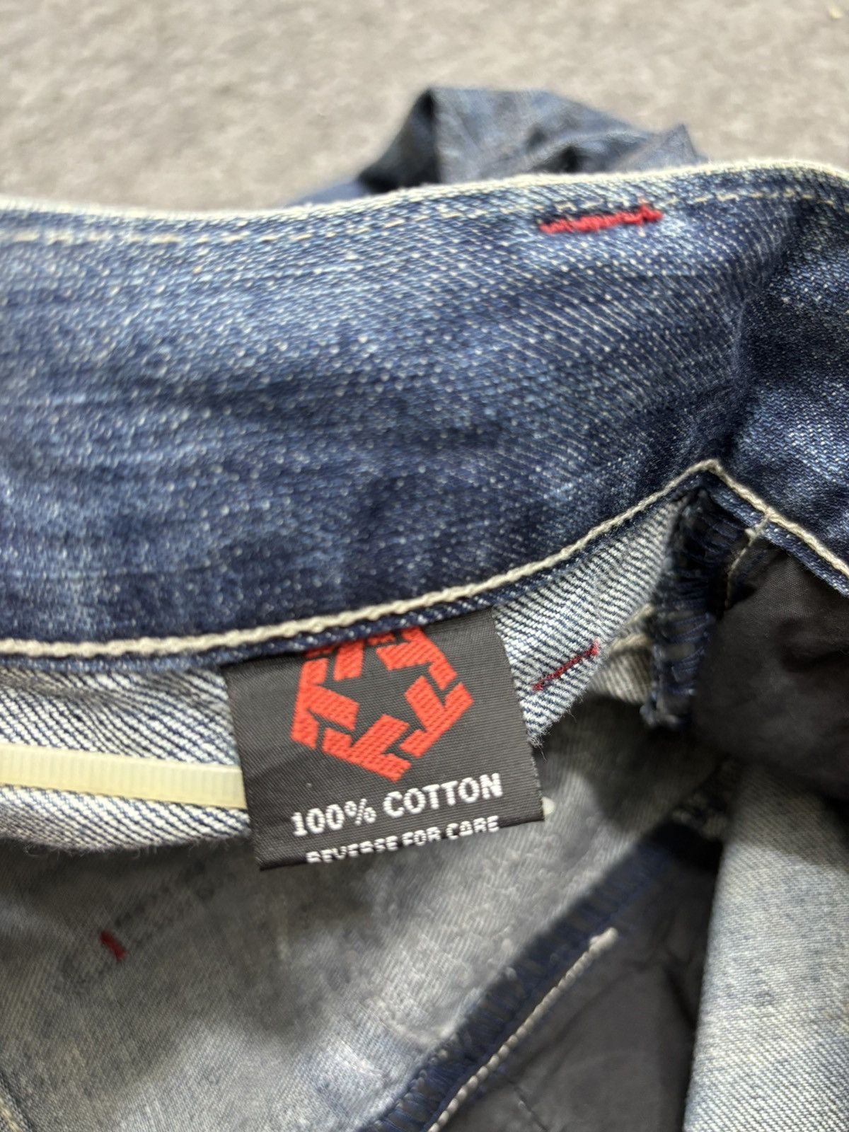 Japanese Brand 💥Dragon Embroidery💥Tribal Insane Blue Wash Denim F652 Size US 34 / EU 50 - 22 Thumbnail