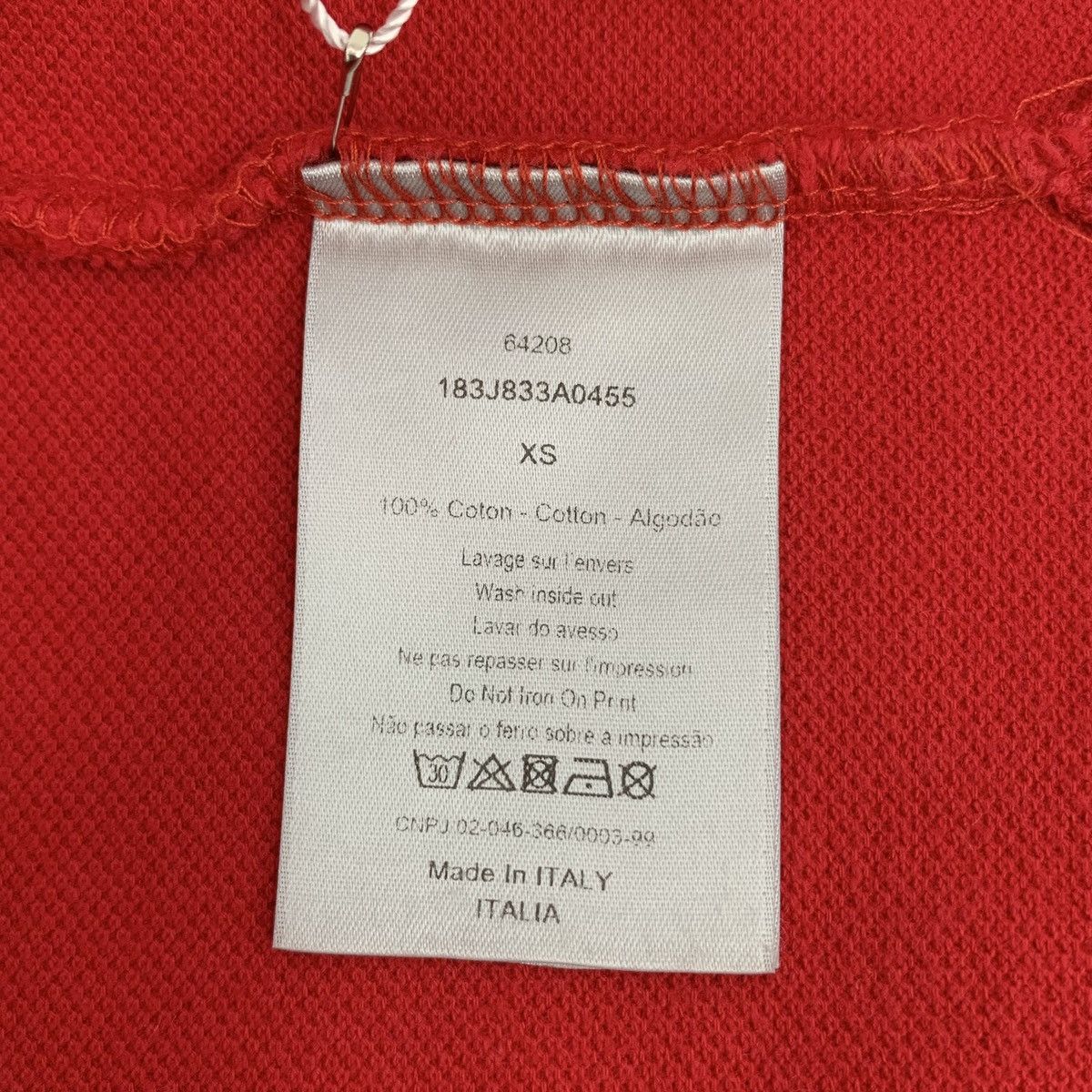 Dior Dior Red Bull Head Embroidered Button Front Polo Shirt K26WX Size US XS / EU 42 / 0 - 6 Thumbnail