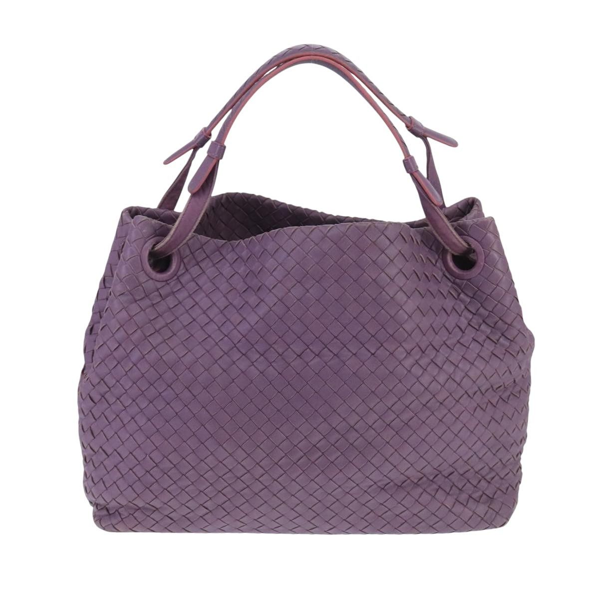 Bottega Veneta Garda Purple Leather Handbag (Pre-Owned) Size ONE SIZE - 1 Thumbnail