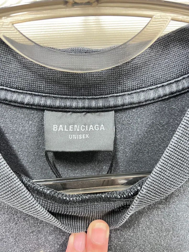 Balenciaga Balenciaga Eiffel Tower wheat embroidery washed distressed Size US S / EU 44-46 / 1 - 3 Thumbnail