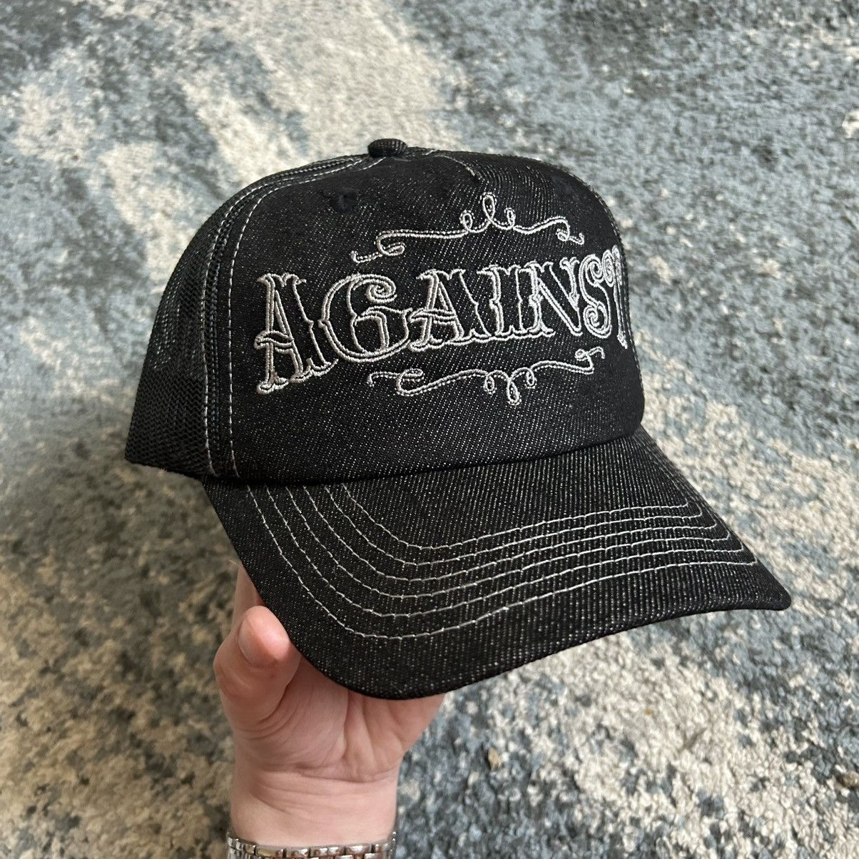 Vintage AGAiNST LAB MALAYSiA TATTOO DENiM TRUCKER CAP iNDiE SLEAZE Size ONE SIZE - 6 Thumbnail
