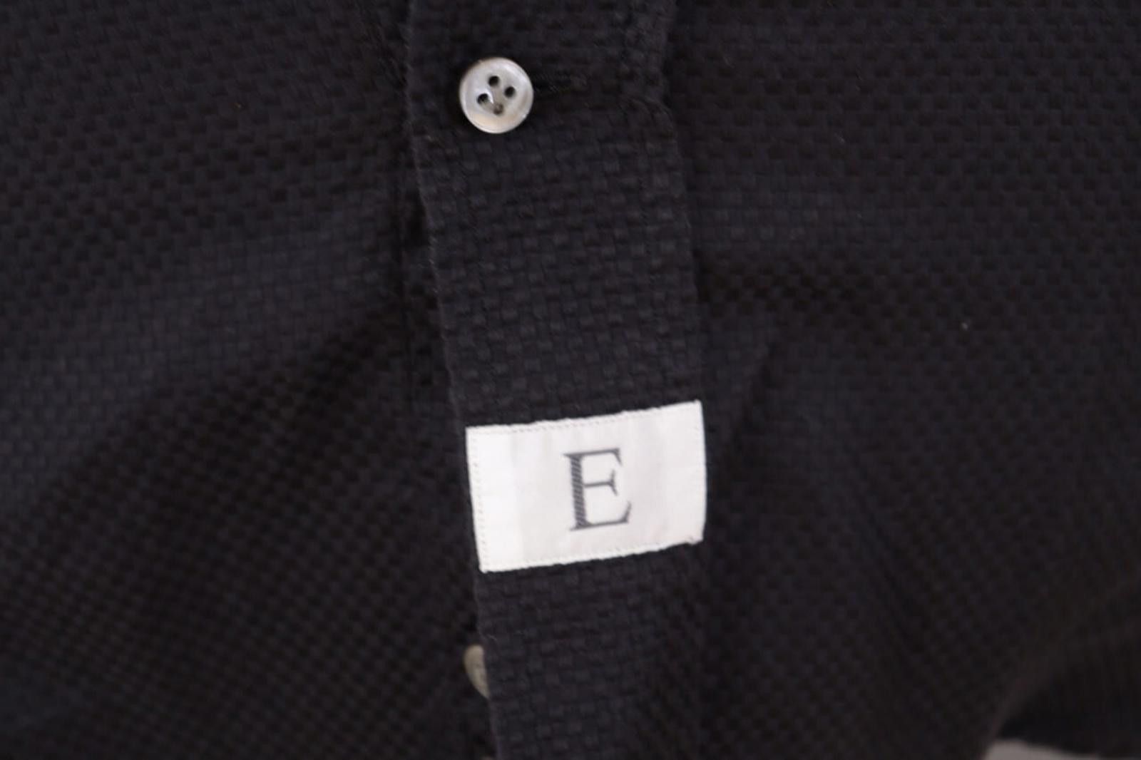 Emmett Emmett London Slim Fit Black Printed Shirt Size 38 / 15 Size US M / EU 48-50 / 2 - 3 Thumbnail