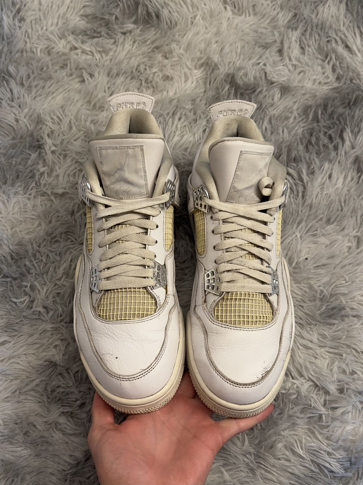 Jordan Brand Nike Air Jordan 4 Retro 2016 pure money white Size US 11 / EU 44 - 3 Thumbnail