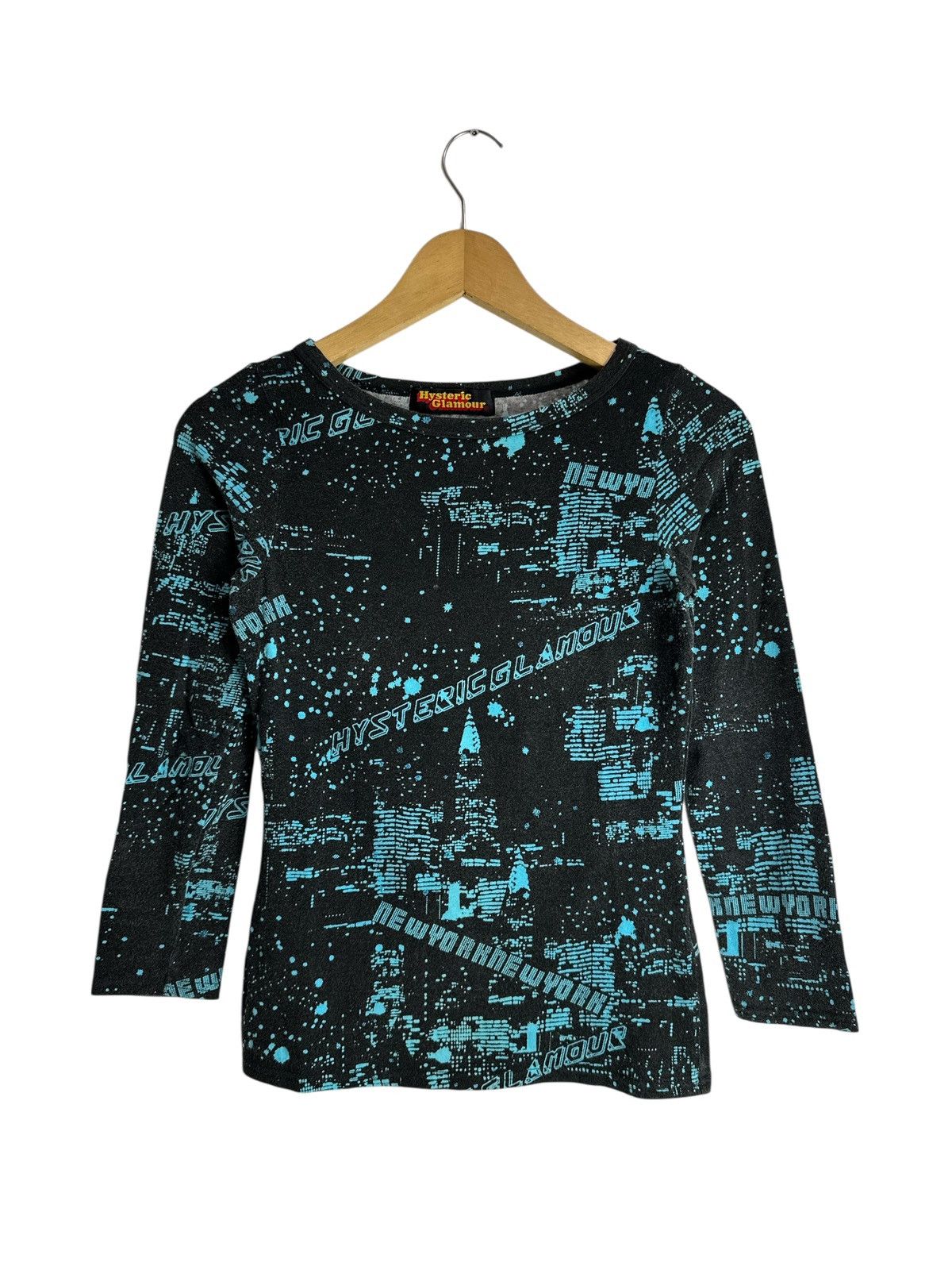 Hysteric Glamour 2000s HYSTERIC GLAMOUR NEWYORK LONGSLEEVE FULLPRINT TEE Size XS / US 0-2 / IT 36-38 - 1 Thumbnail