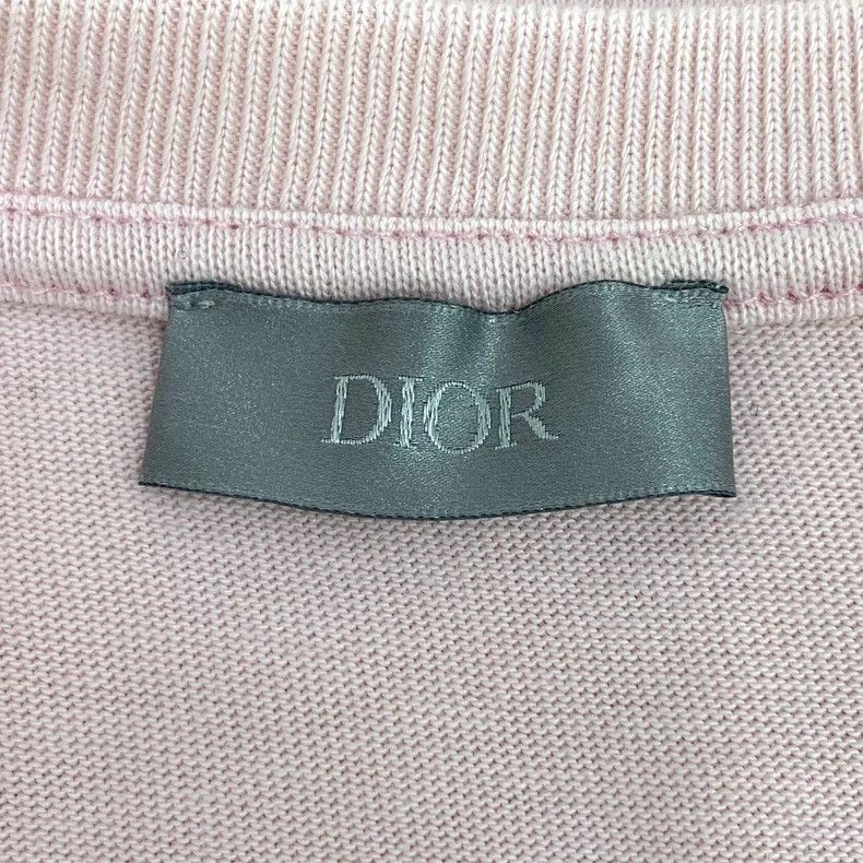 Dior Dior Pink logo letter embroidery cotton round-neck short-s Size US M / EU 48-50 / 2 - 5 Thumbnail