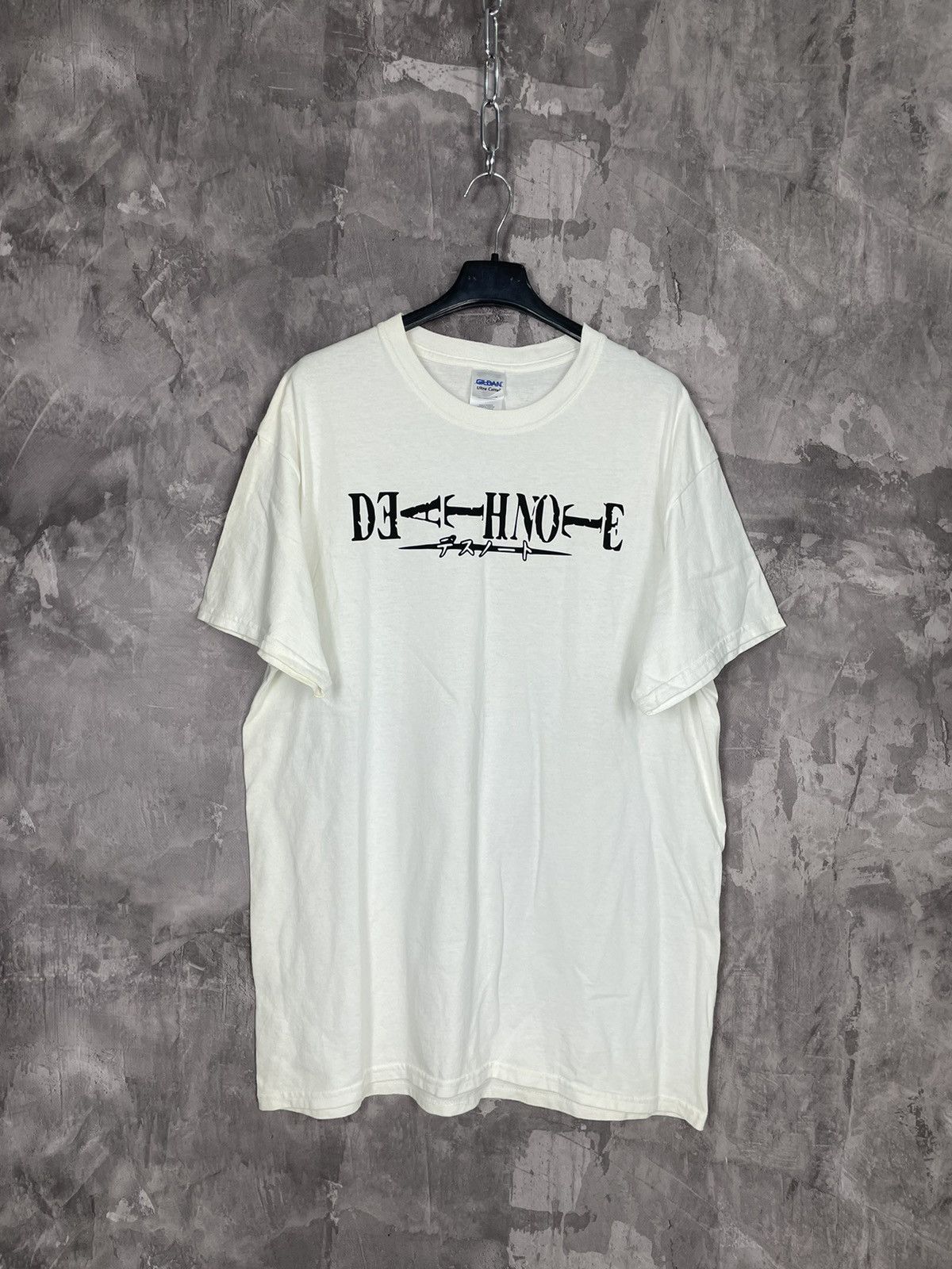 Anime × Vintage Vintage 2000s Death Note Big Logo White Tee Size US L / EU 52-54 / 3 - 1 Thumbnail