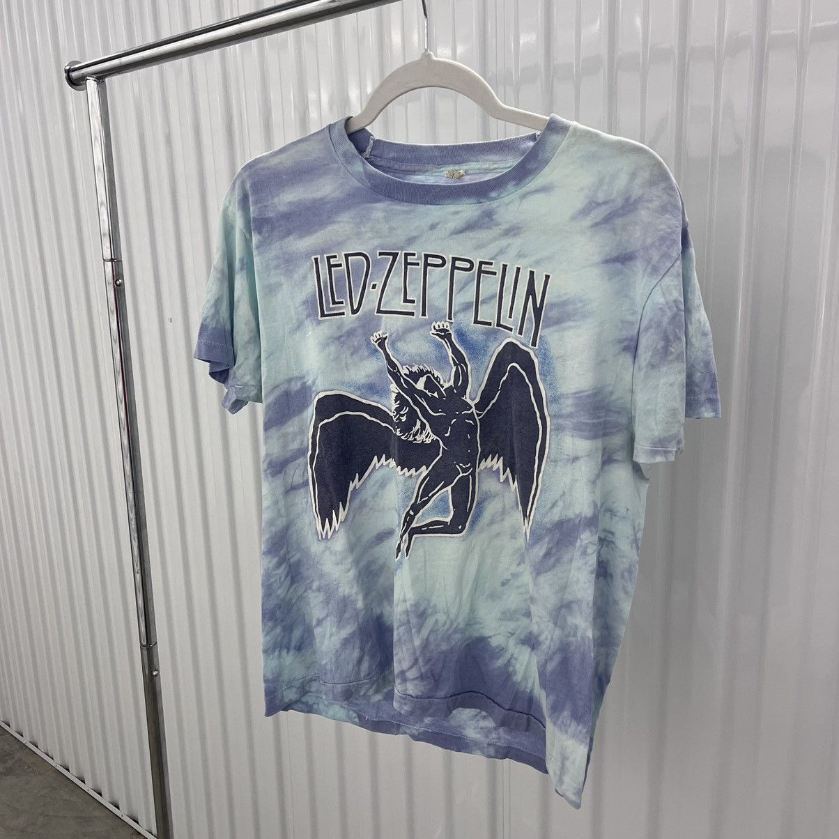 Band Tees × Led Zeppelin × Vintage 80's True Vintage Led Zeppelin Band Tee Tie dye Large Screen Size US L / EU 52-54 / 3 - 2 Thumbnail