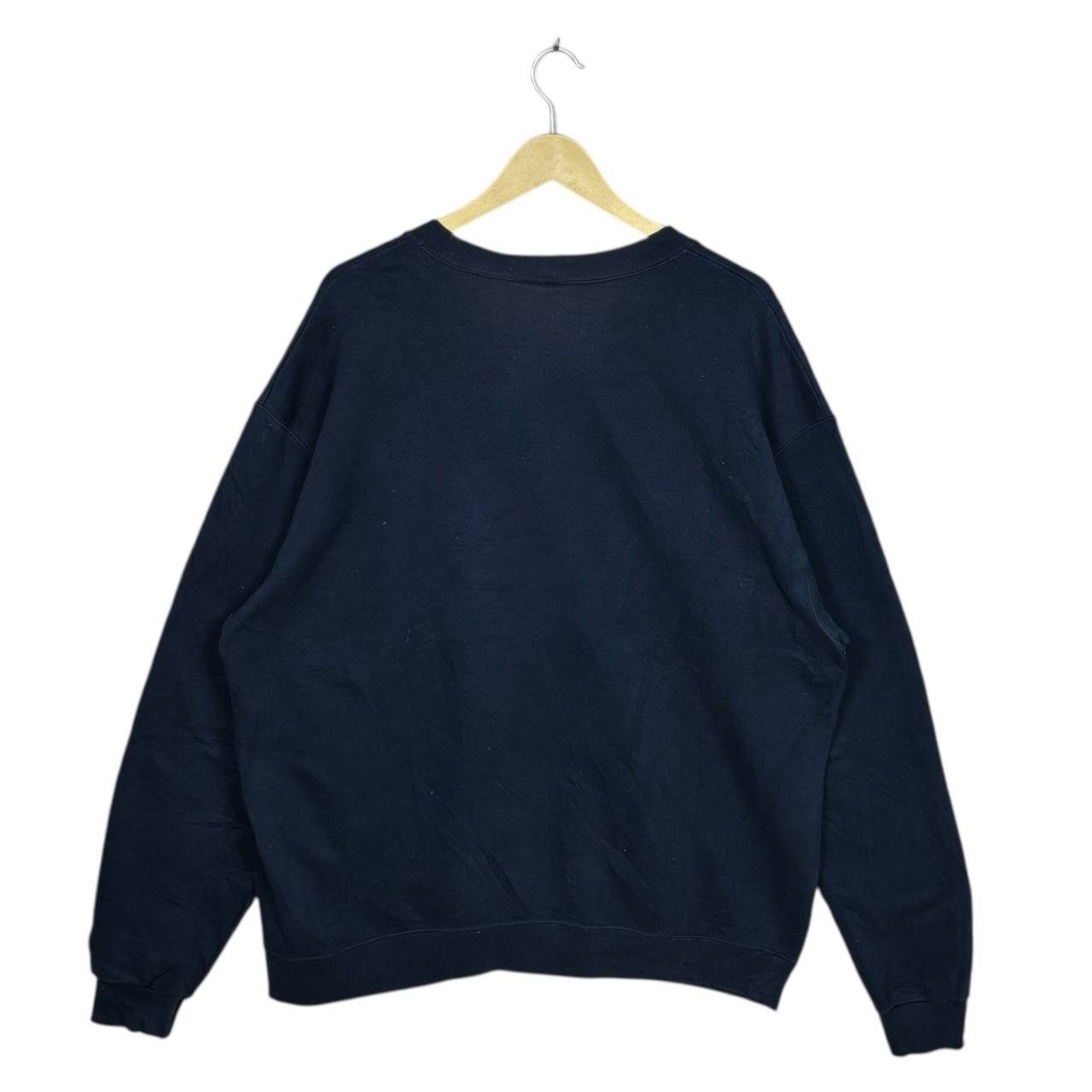 Champion Vintage 90s Champion Navy Crewneck Sweatshirt Boxy Oversized Size US XL / EU 56 / 4 - 2 Thumbnail