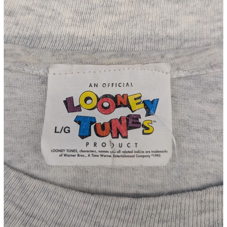Cartoon Network × Vintage Vintage Looney Tunes Taz Fight of the Animal Football tshirt Size US L / EU 52-54 / 3 - 8 Thumbnail