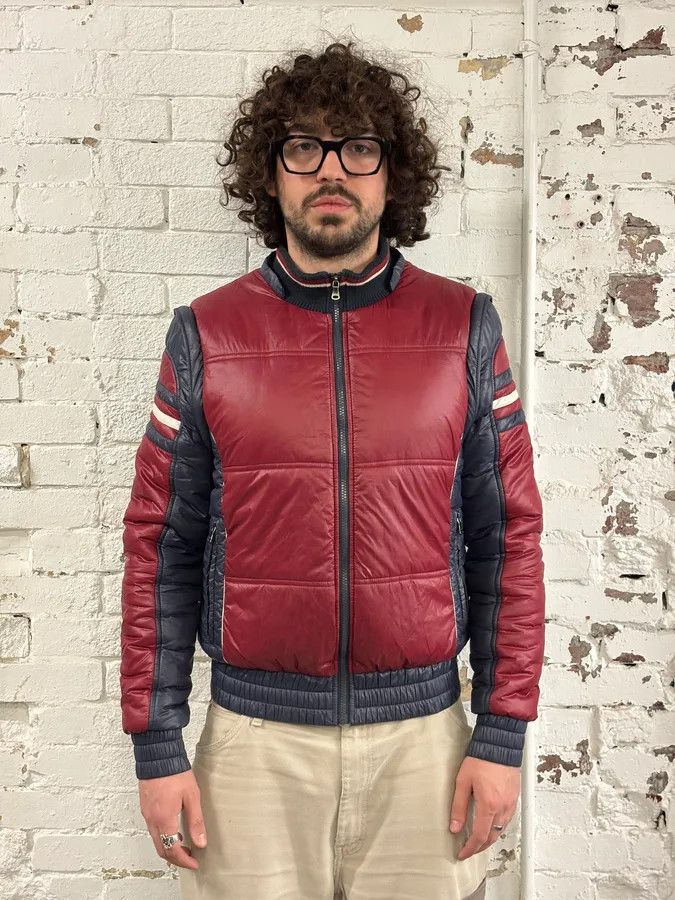 Dolce & Gabbana AW2008 Dolce & Gabbana Red Nylon Removable Sleeves Quilted Puffer Jacket Size US M / EU 48-50 / 2 - 3 Thumbnail