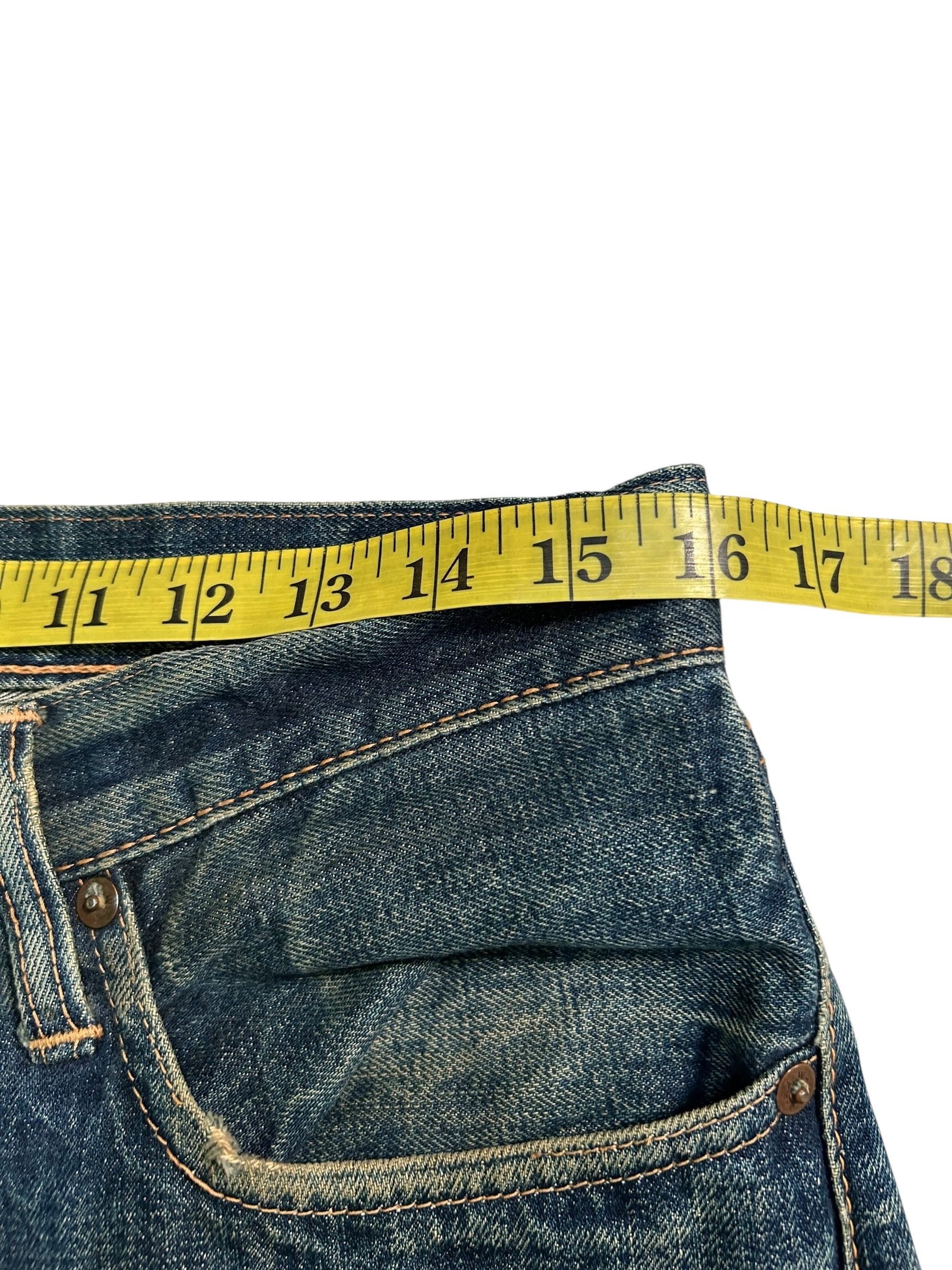 Kapital × Vintage × Warehouse VINTAGE WAREHOUSE 800 SELVEDGE BUTTON FLY DISTRESSED DENIM Size US 32 / EU 48 - 17 Thumbnail