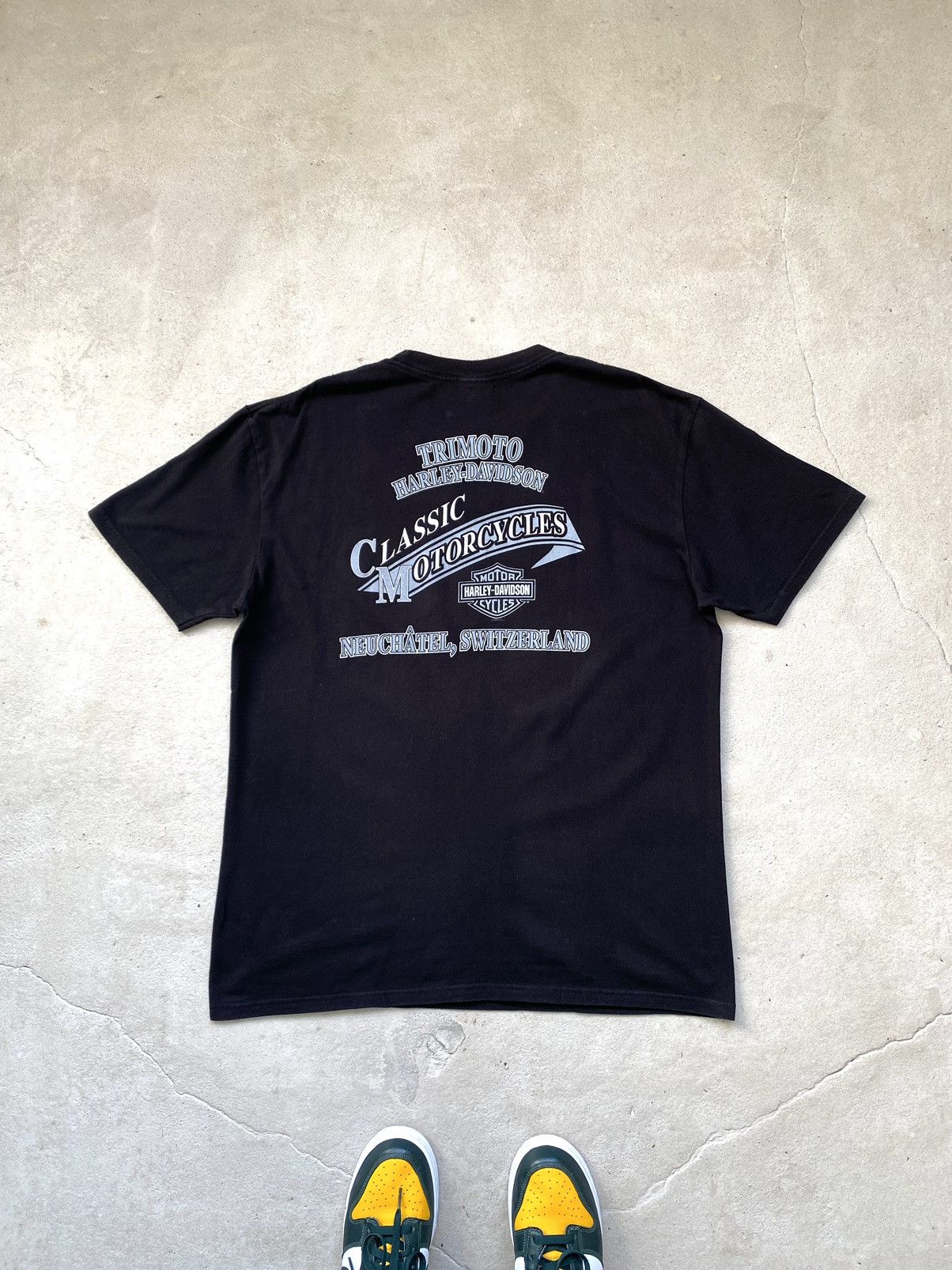 Harley Davidson Vintage Harley Davidson Trimoto Tee Shirt Y2K Hype Size US XL / EU 56 / 4 - 2 Thumbnail