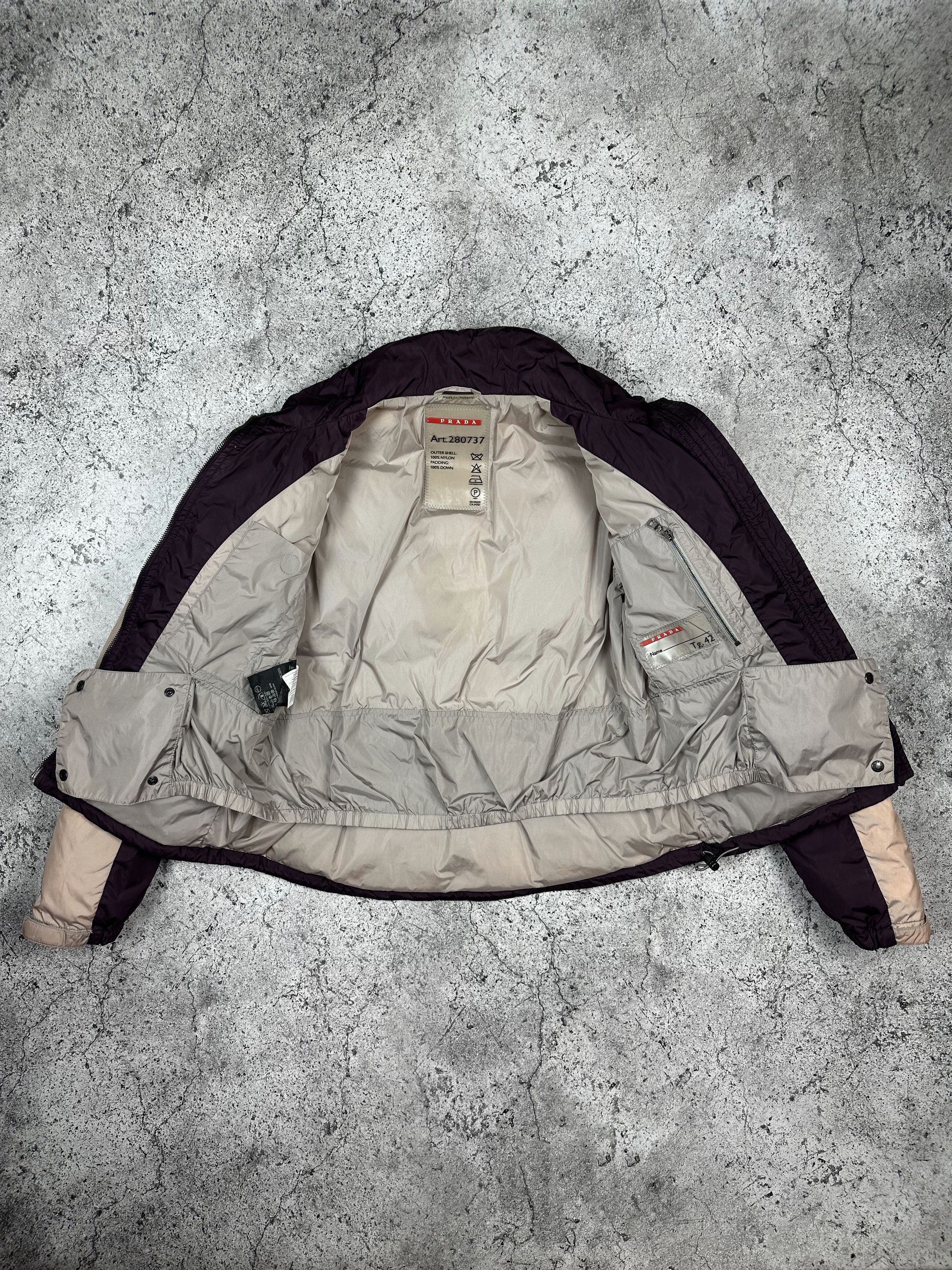 Prada 🔥 Prada Red Tab Vintage Nylon Puffer Down Jacket 🔥 Size S / US 4 / IT 40 - 14 Thumbnail