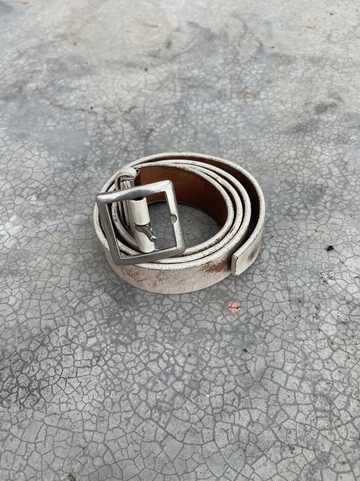 Genuine Leather × Japanese Brand × Vintage Leather Belt W36 Made in Japan Work Wear HTC Goro’s Size 36 - 2 Thumbnail