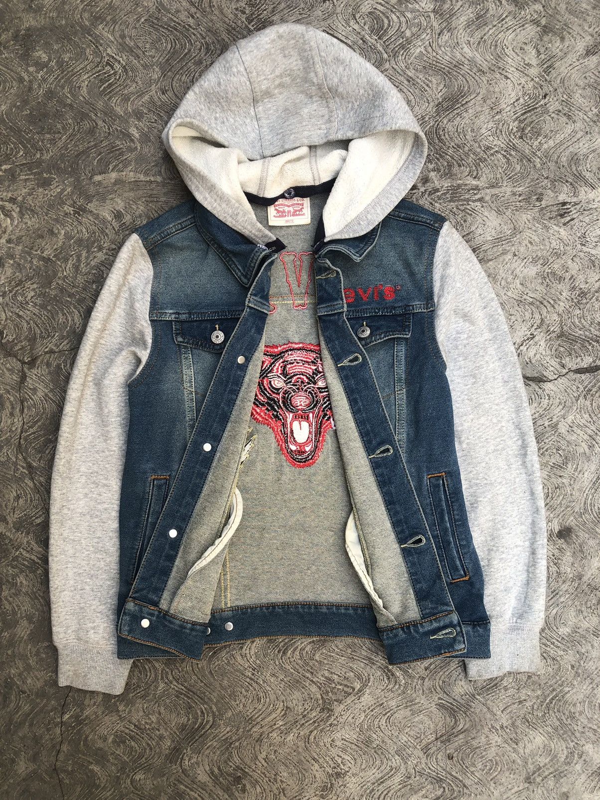 Levi's Levi’s Jeans Jacket Hoodie Patchwork Number Nine LGB Style Size US M / EU 48-50 / 2 - 5 Thumbnail