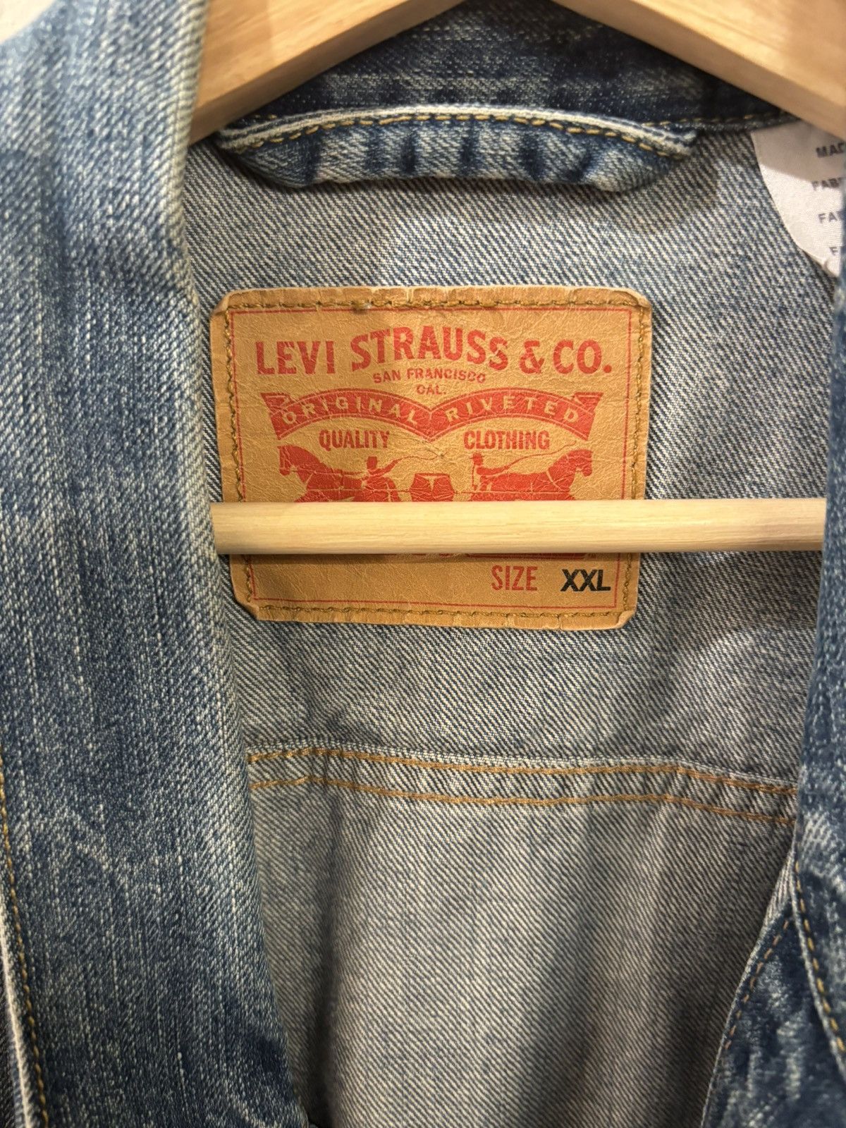 Levi's Levis blue denim jacket Size US XXL / EU 58 / 5 - 2 Thumbnail