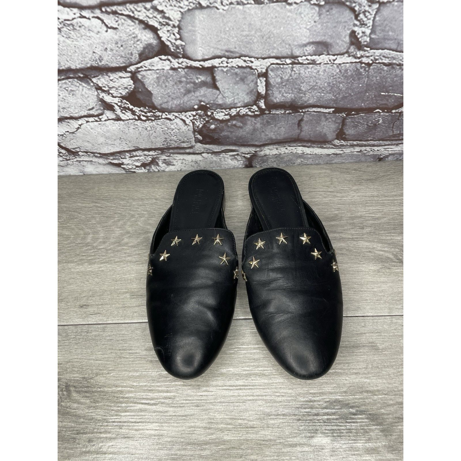 Michael Kors Michael Kors Natasha Admiral Black Leather Studded Stars Poi Size US 5 / IT 35 - 12 Thumbnail