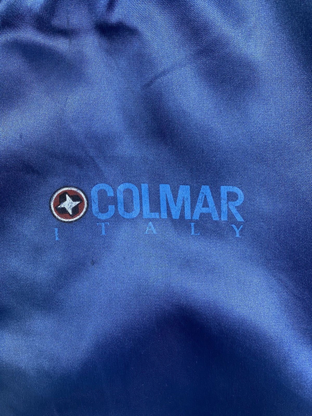 Colmar × Japanese Brand Vintage Colmar Rare Satin Big Logo Varsity Jacket Size US L / EU 52-54 / 3 - 7 Thumbnail