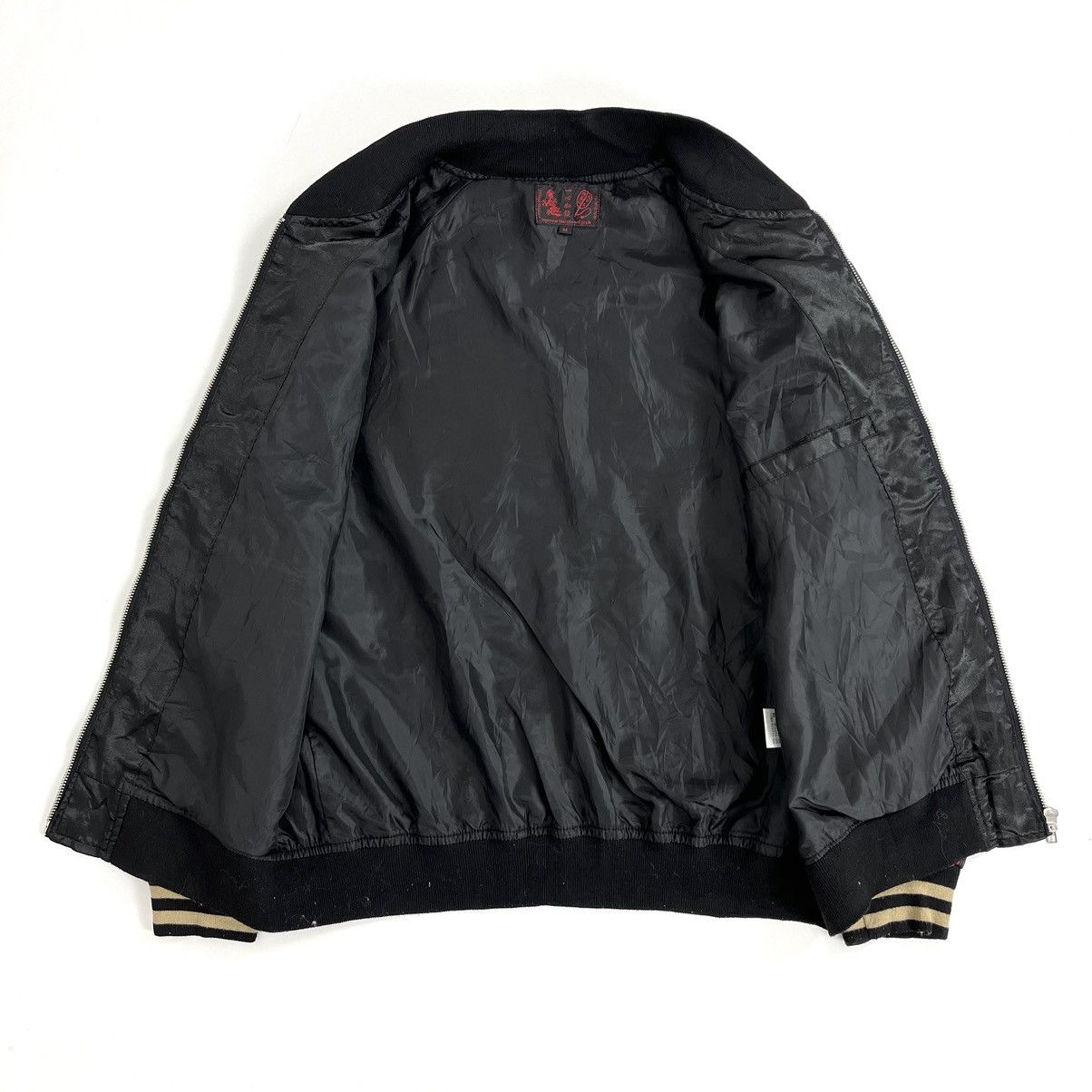 Japanese Brand × Vintage Vtg Traditional Style Fujin Raijin Sukajan Souvenir Jacket Size US M / EU 48-50 / 2 - 11 Thumbnail