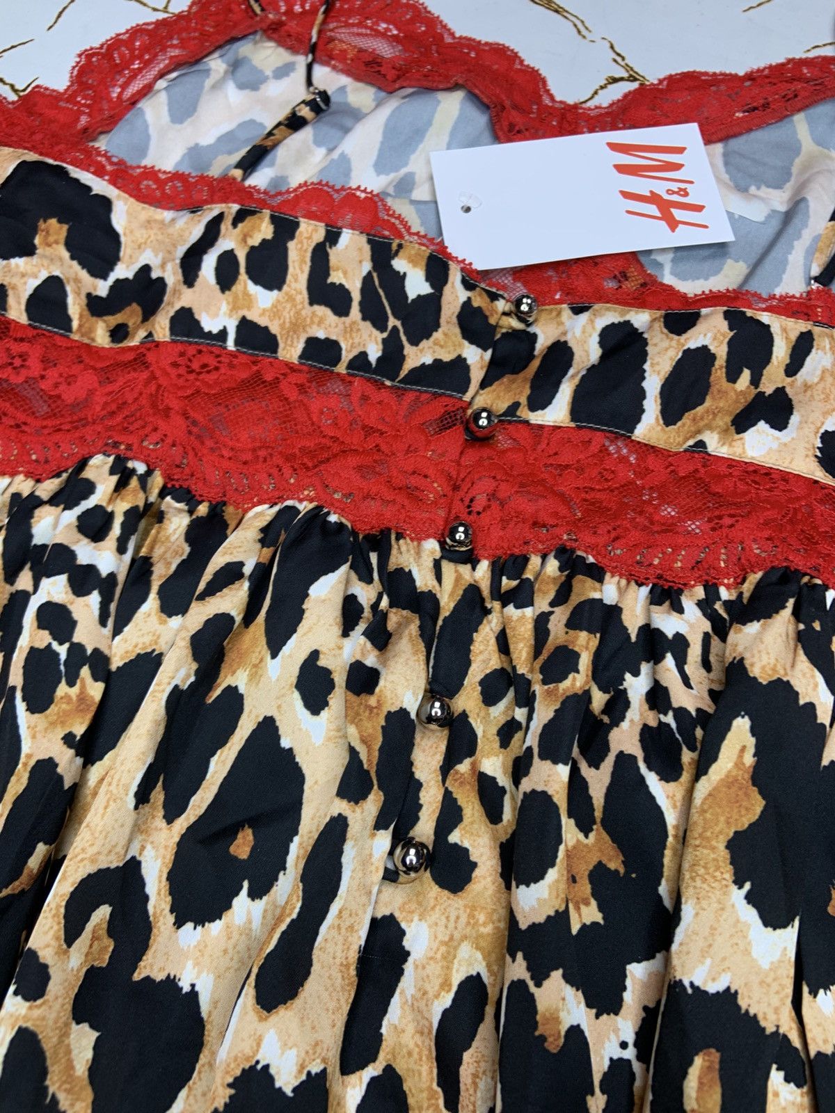H&M × Paco Rabanne New RABANNE x HM Tan Animal Print Dress Small EU 38 Size S / US 4 / IT 40 - 10 Thumbnail