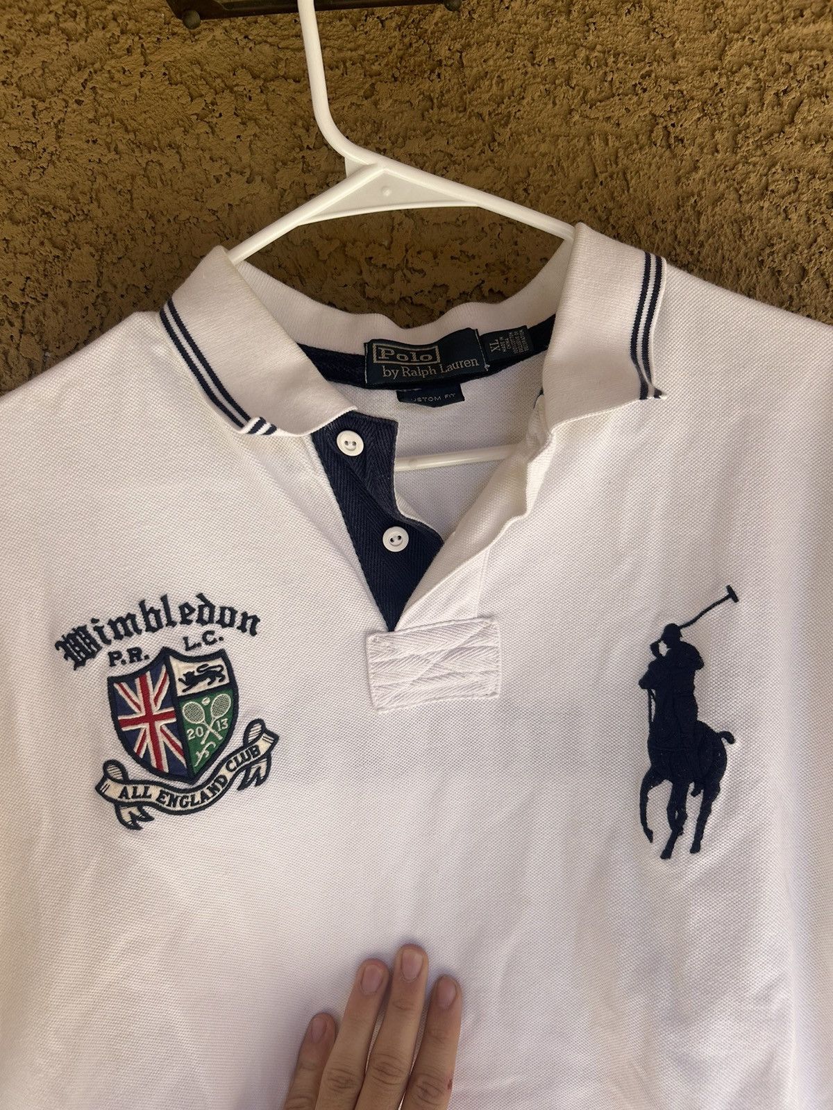 Polo Ralph Lauren × Ralph Lauren × Vintage Vintage Polo Ralph Lauren Wimbledon Polo Size US XL / EU 56 / 4 - 2 Thumbnail
