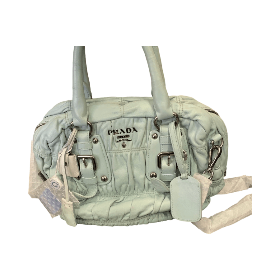 Prada Prada Gaufre Leather Handle Bag Size ONE SIZE - 1 Thumbnail