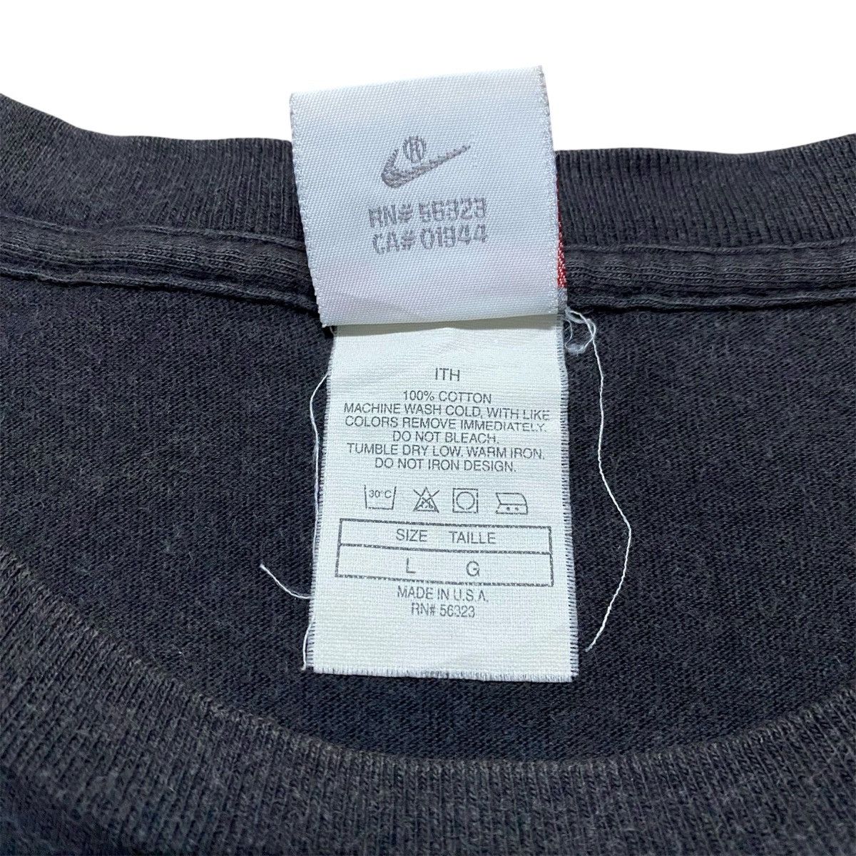 Nike Rare‼️🔥Vintage Nike Air Jordan Backhit Single Stitch T-Shirt Size US L / EU 52-54 / 3 - 6 Thumbnail