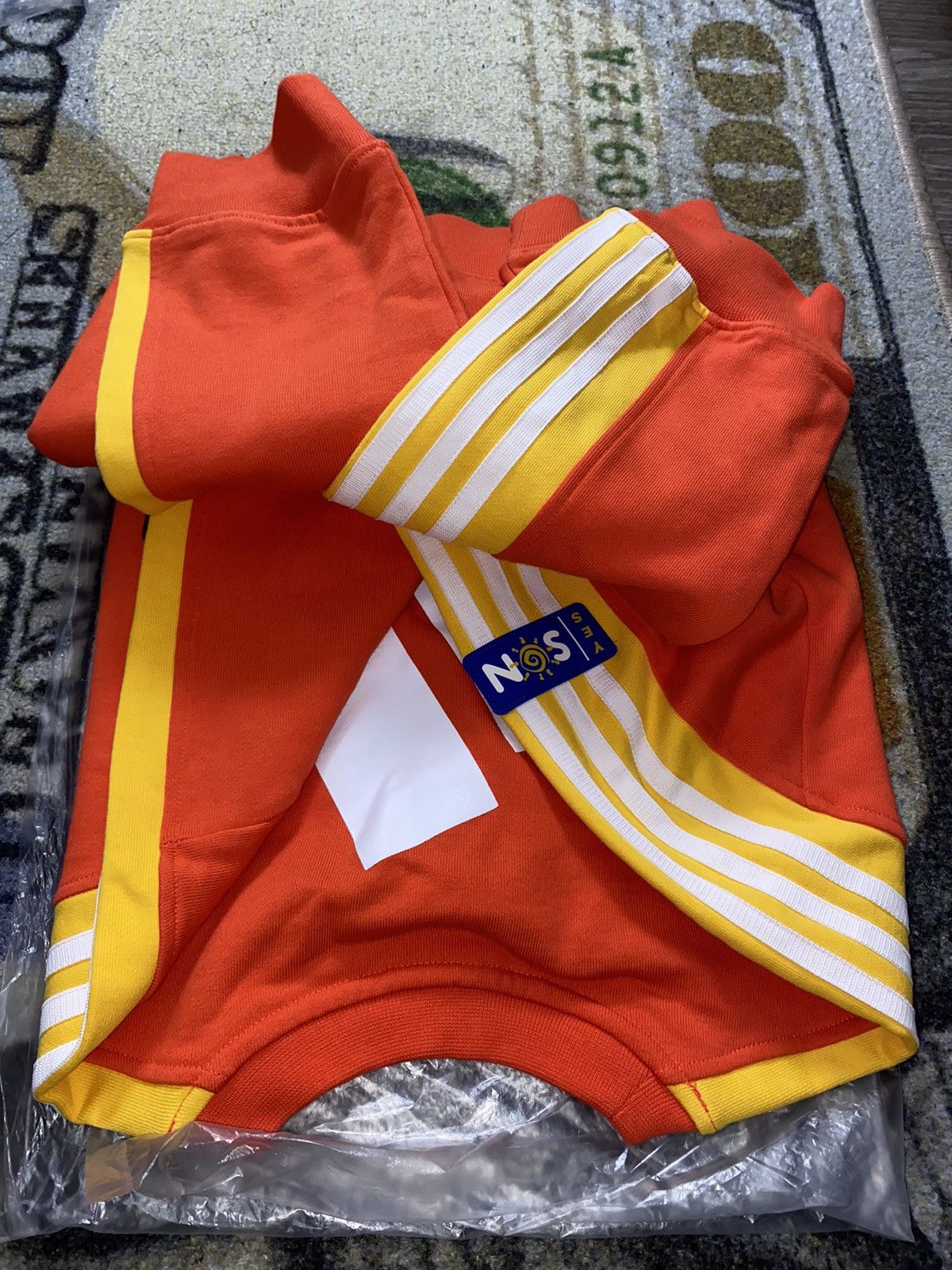 Adidas × Palace Palace Adidas Sunpal Crewneck Bright Orange Size US M / EU 48-50 / 2 - 3 Thumbnail