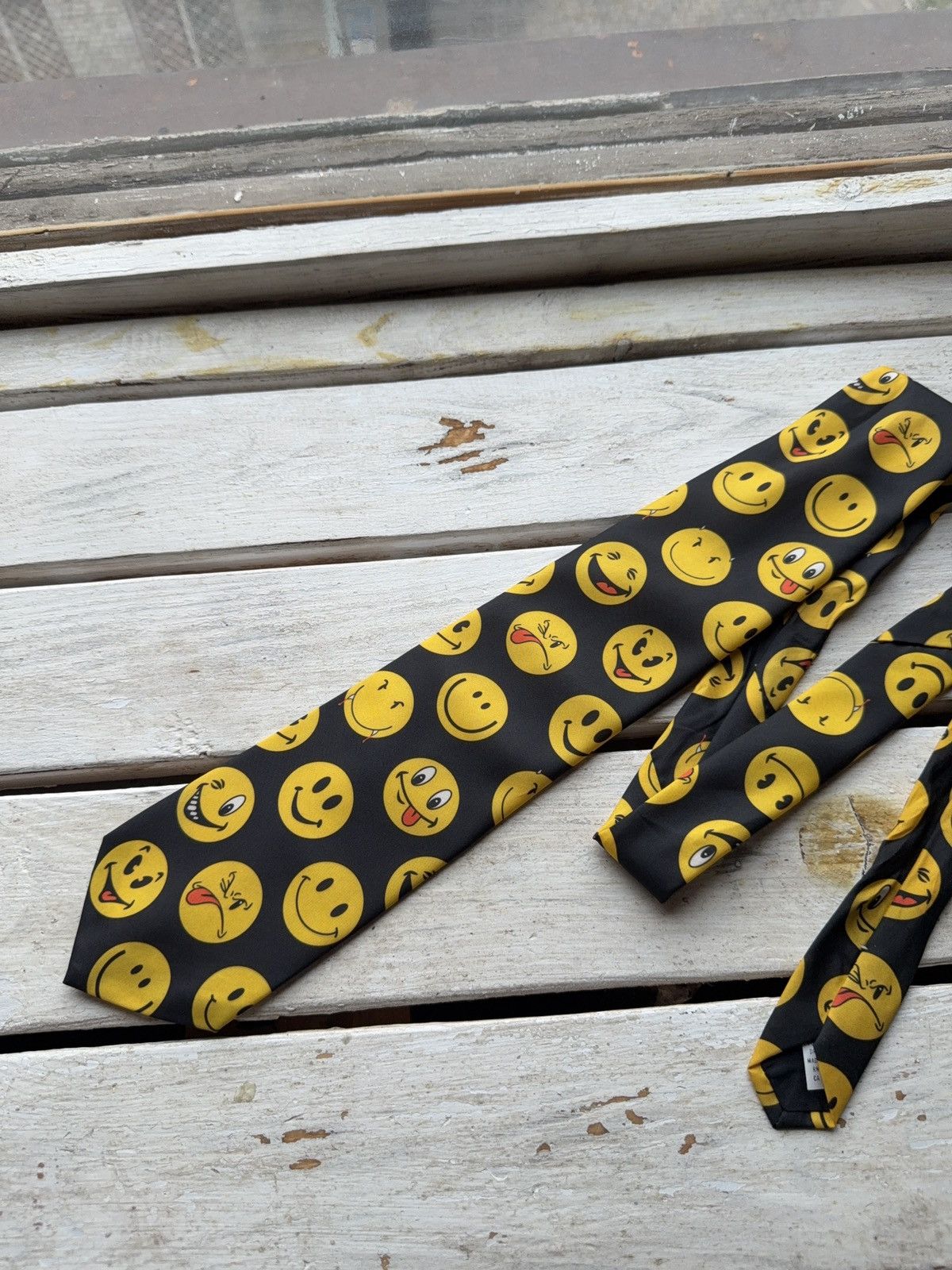 Vintage Vintage Retro 1995 SMILEY FACES Ralph Marlin USA tie Size ONE SIZE - 2 Thumbnail