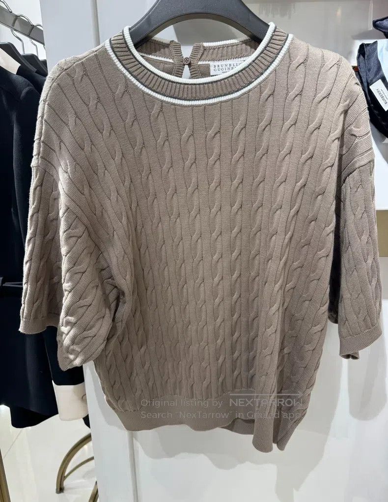Brunello Cucinelli Brunello Cucinelli Knitted Short-sleeve Size M / US 6-8 / IT 42-44 - 6 Thumbnail