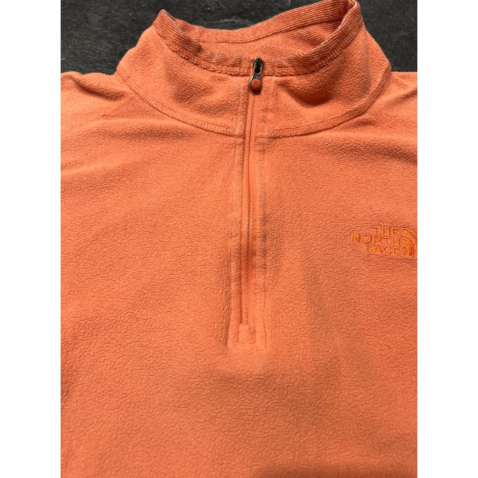 The North Face The North Face Women L 1/4 Zip Peach Orange Fleece Pullover Jacket Shirt? Size L / US 10 / IT 46 - 4 Thumbnail