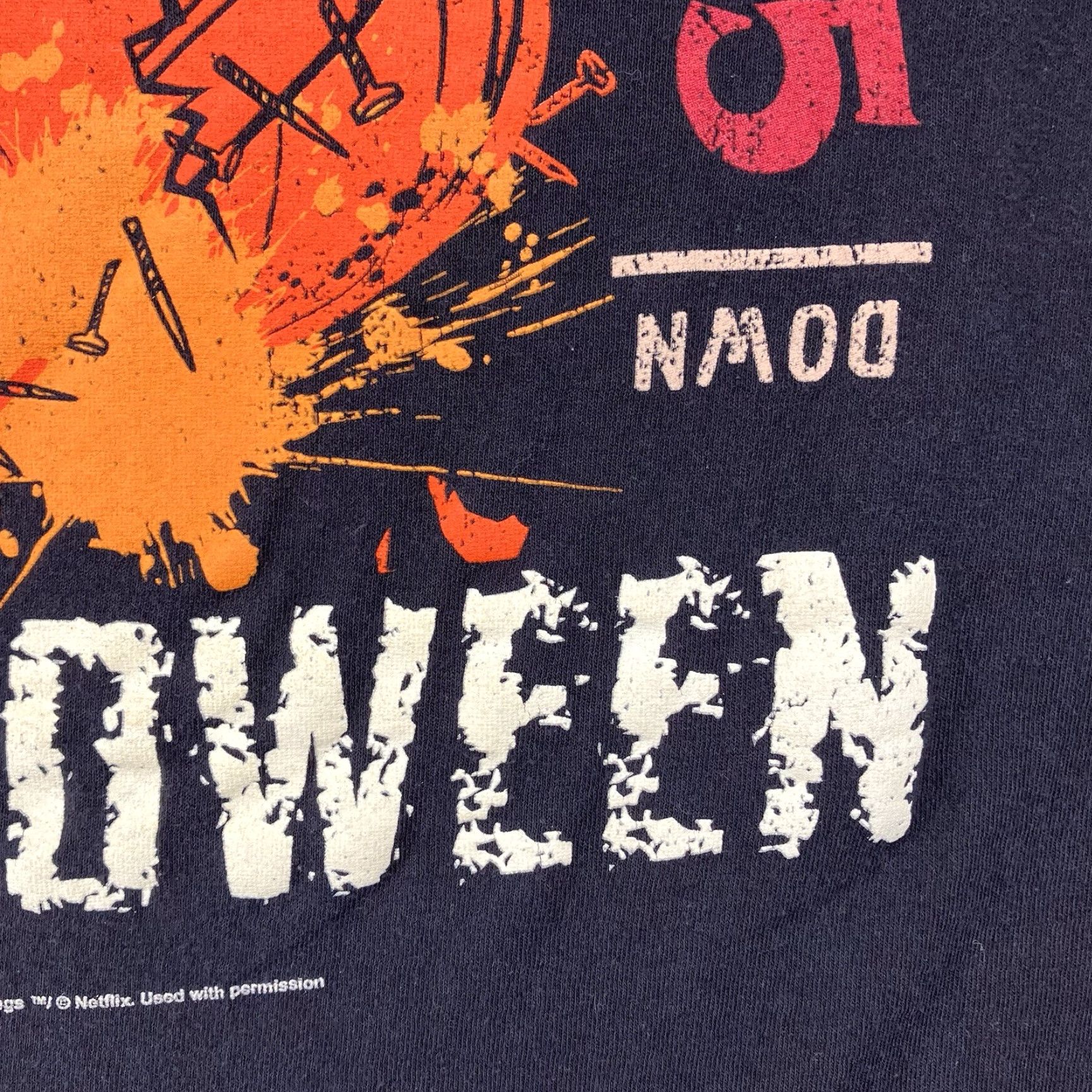 Vintage Stranger Things Hawkins 85 Halloween Graphic T-Shirt, Unisex Adults, Small, Black, 80s Geek Gothic Theme Size US S / EU 44-46 / 1 - 5 Thumbnail
